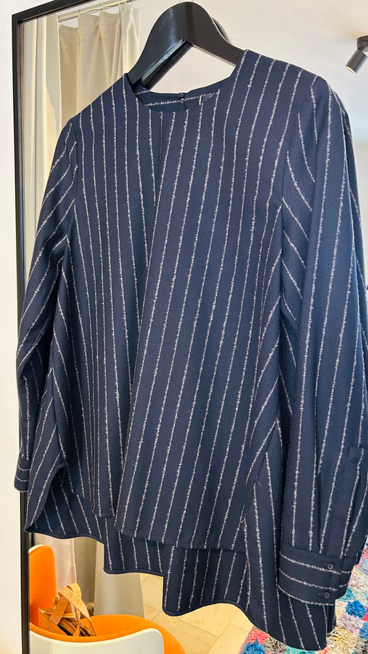COS Woll-Tunika Pinstripe