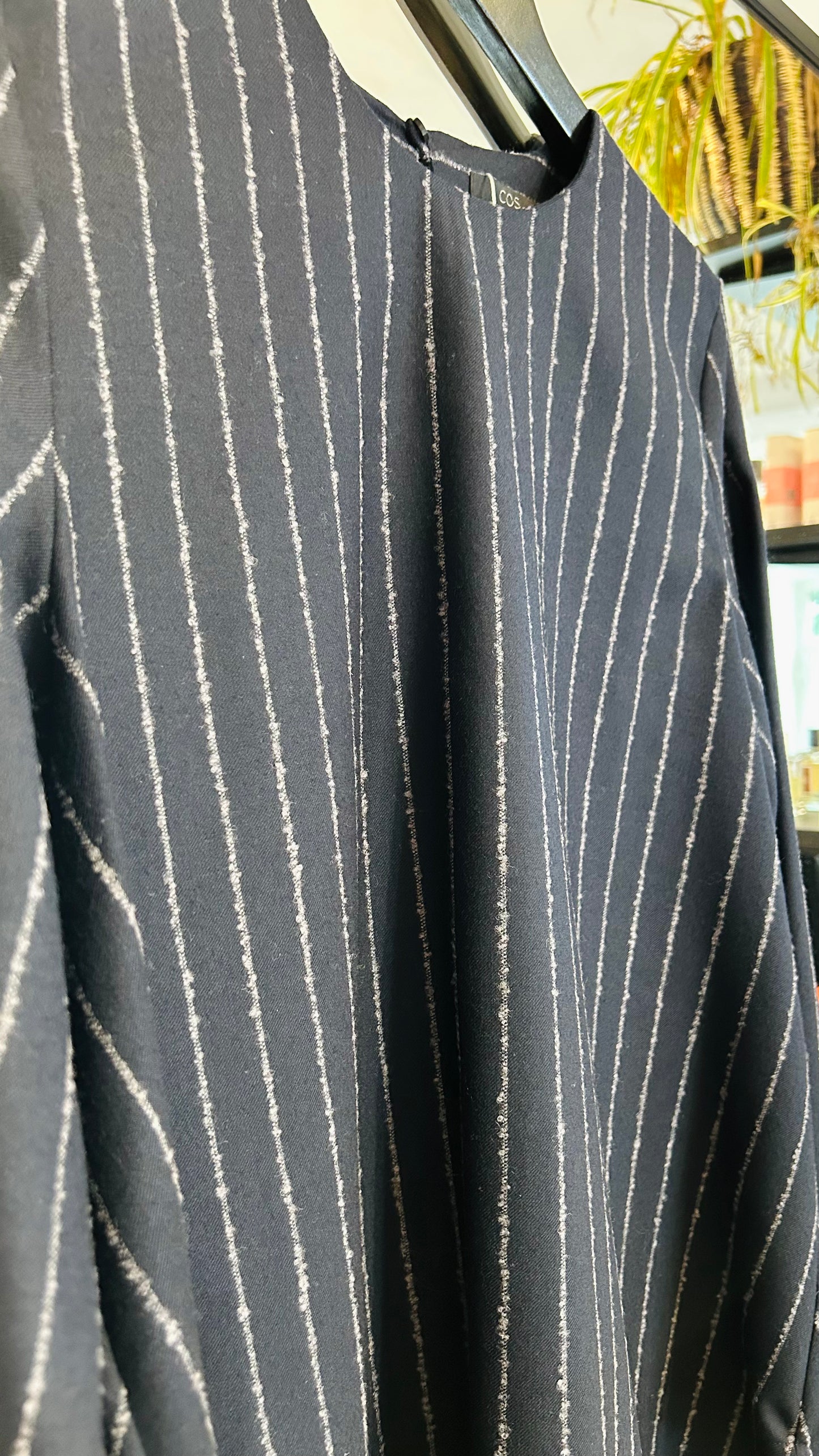 COS Woll-Tunika Pinstripe