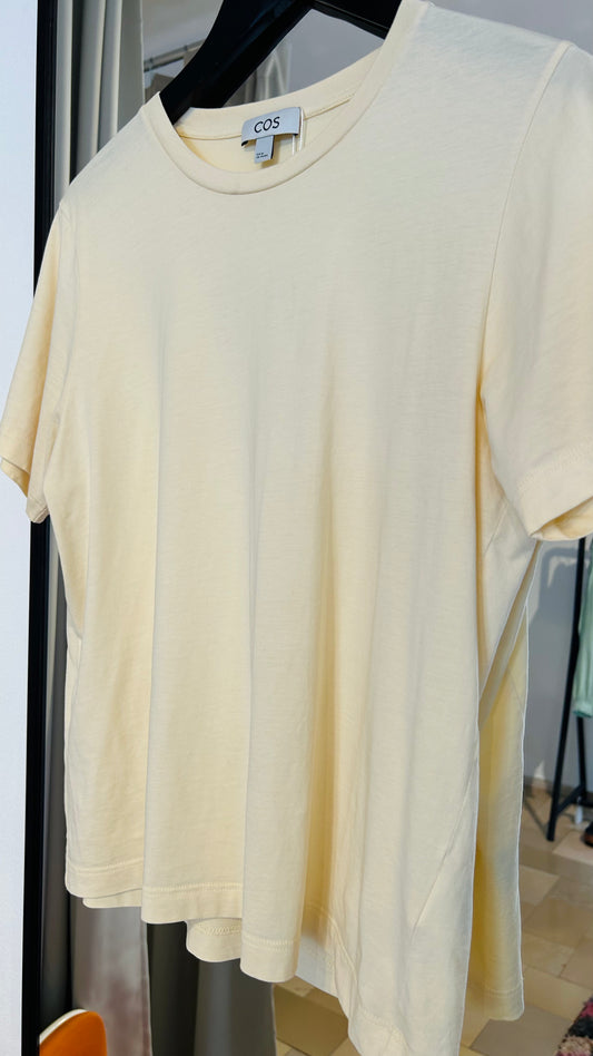 COS T-Shirt buttergelb