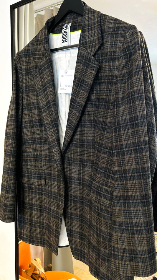 DRYKORN Blazer Karo Braun / Anthr.