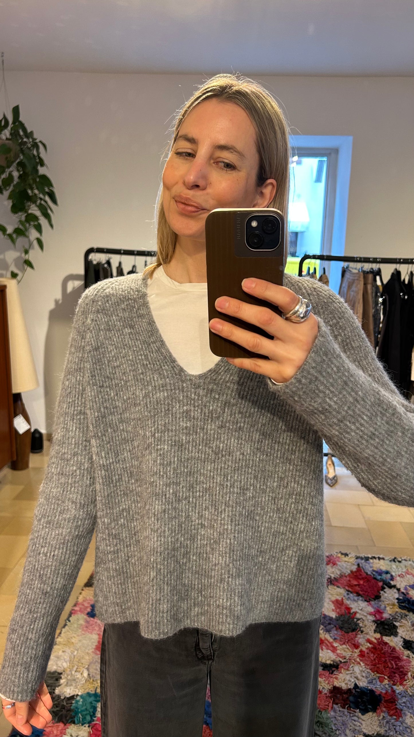 DRYKORN Strickpullover grau / XS