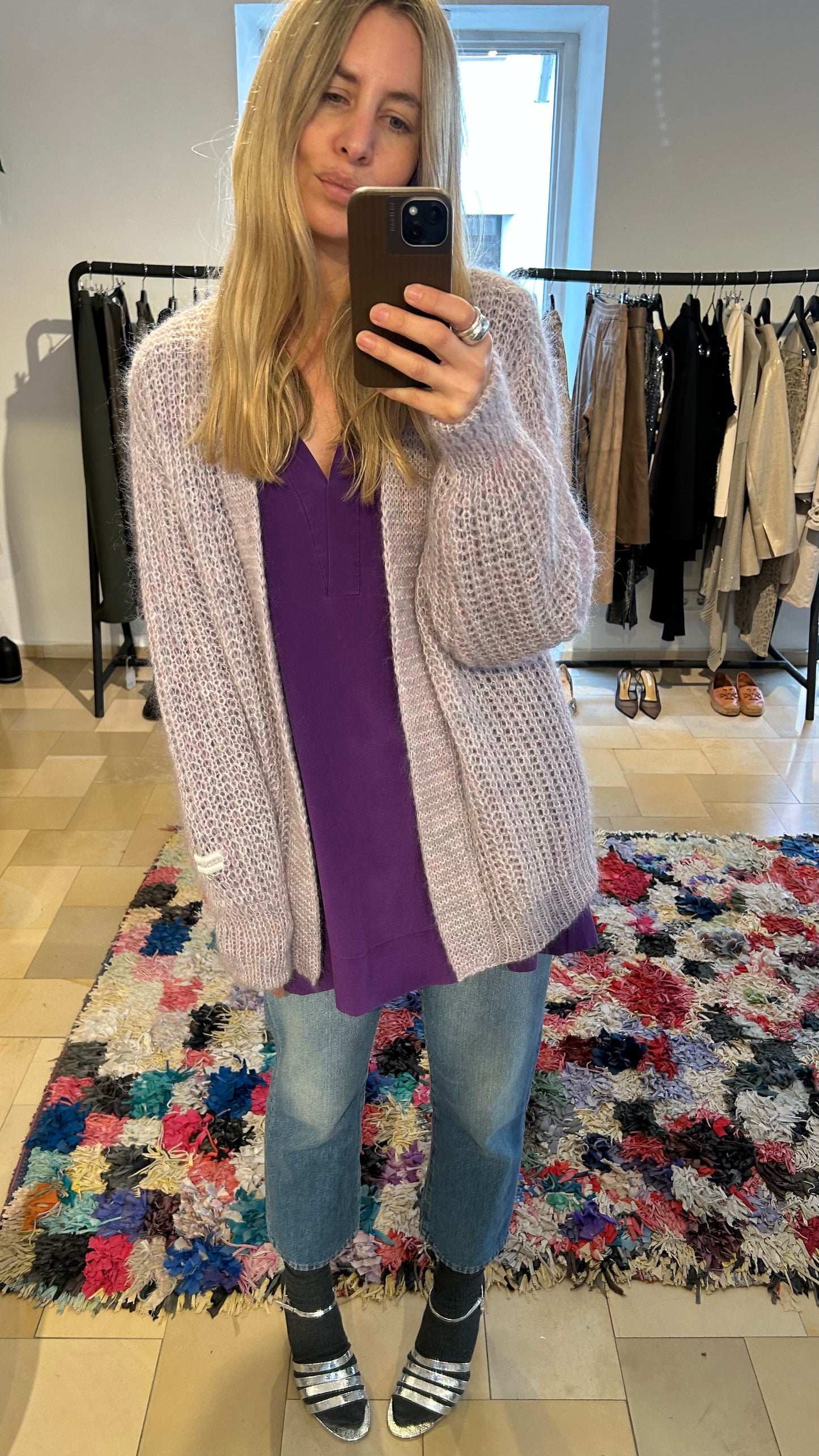 10 DAYS Strickjacke flieder / M