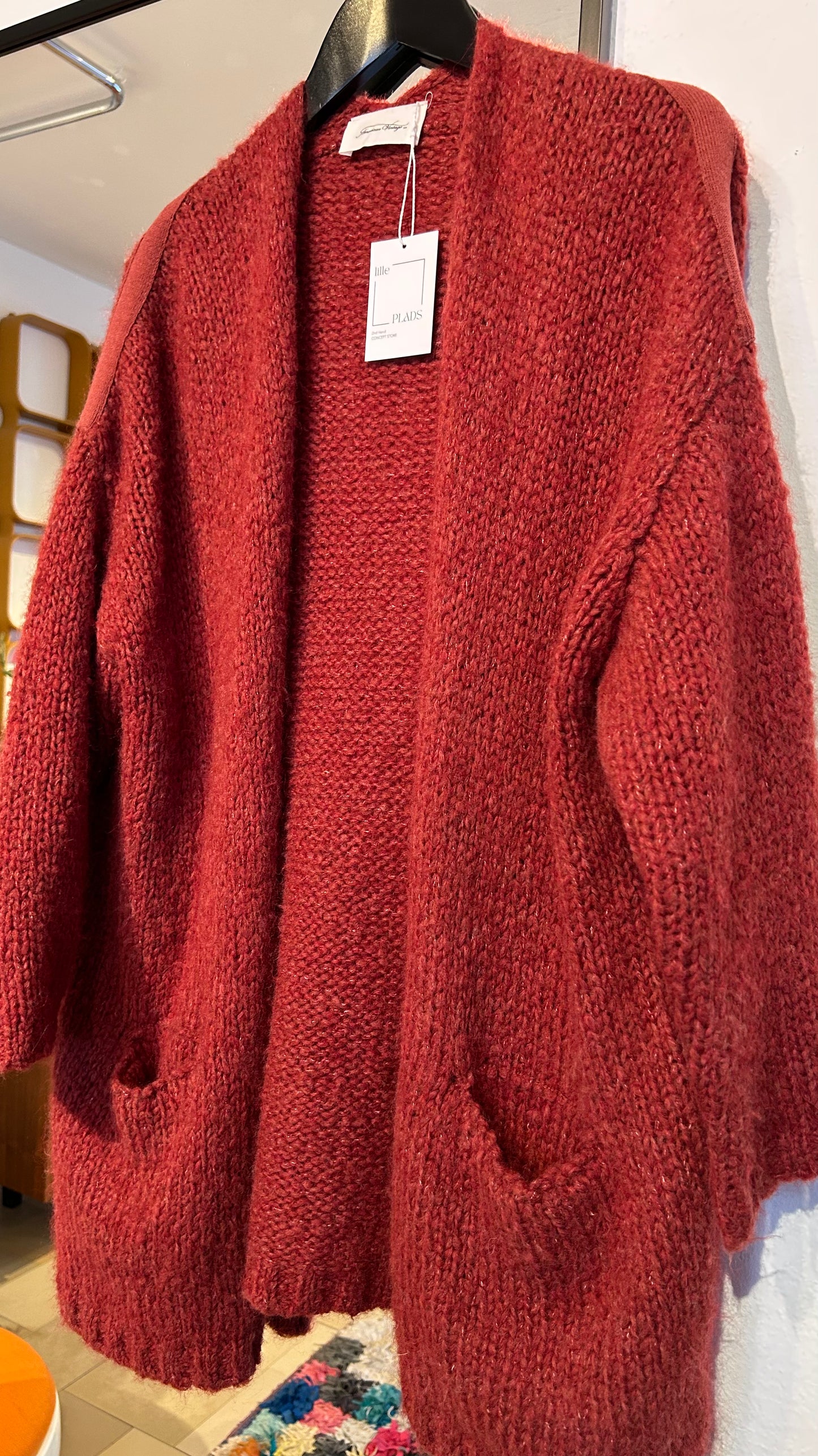 AMERICAN VINTAE Cardigan weinrot / XS-S