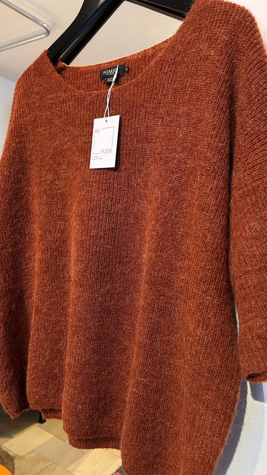 SOAKED IN LUXURY Strickpullover rost / M