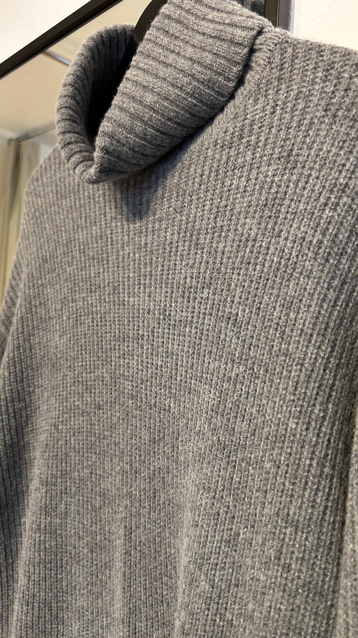 SELECTED FEMME Maxistrickkleid grau / S