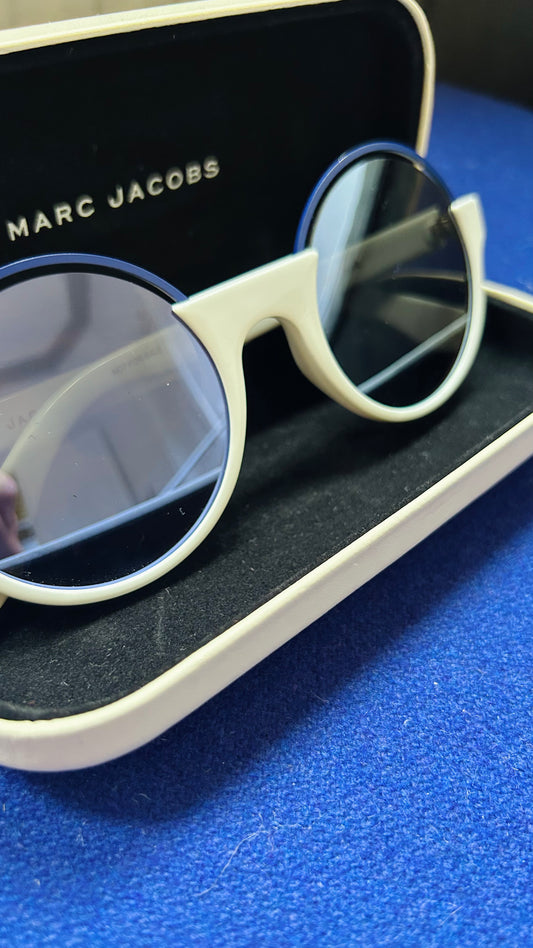 MARC JACOBS Sonnenbrille weiß/blau