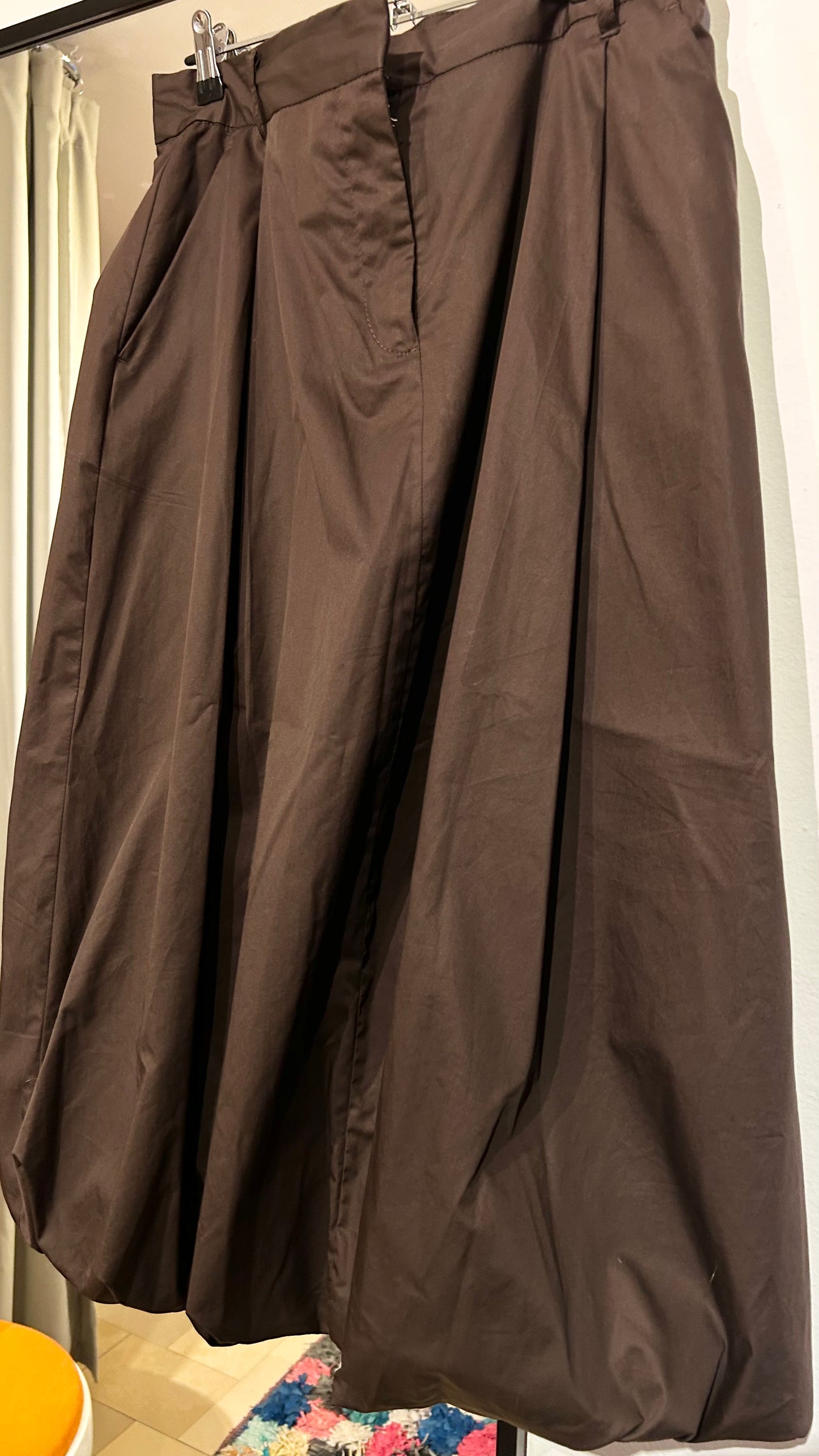 ZARA Taftrock braun Balloon / M