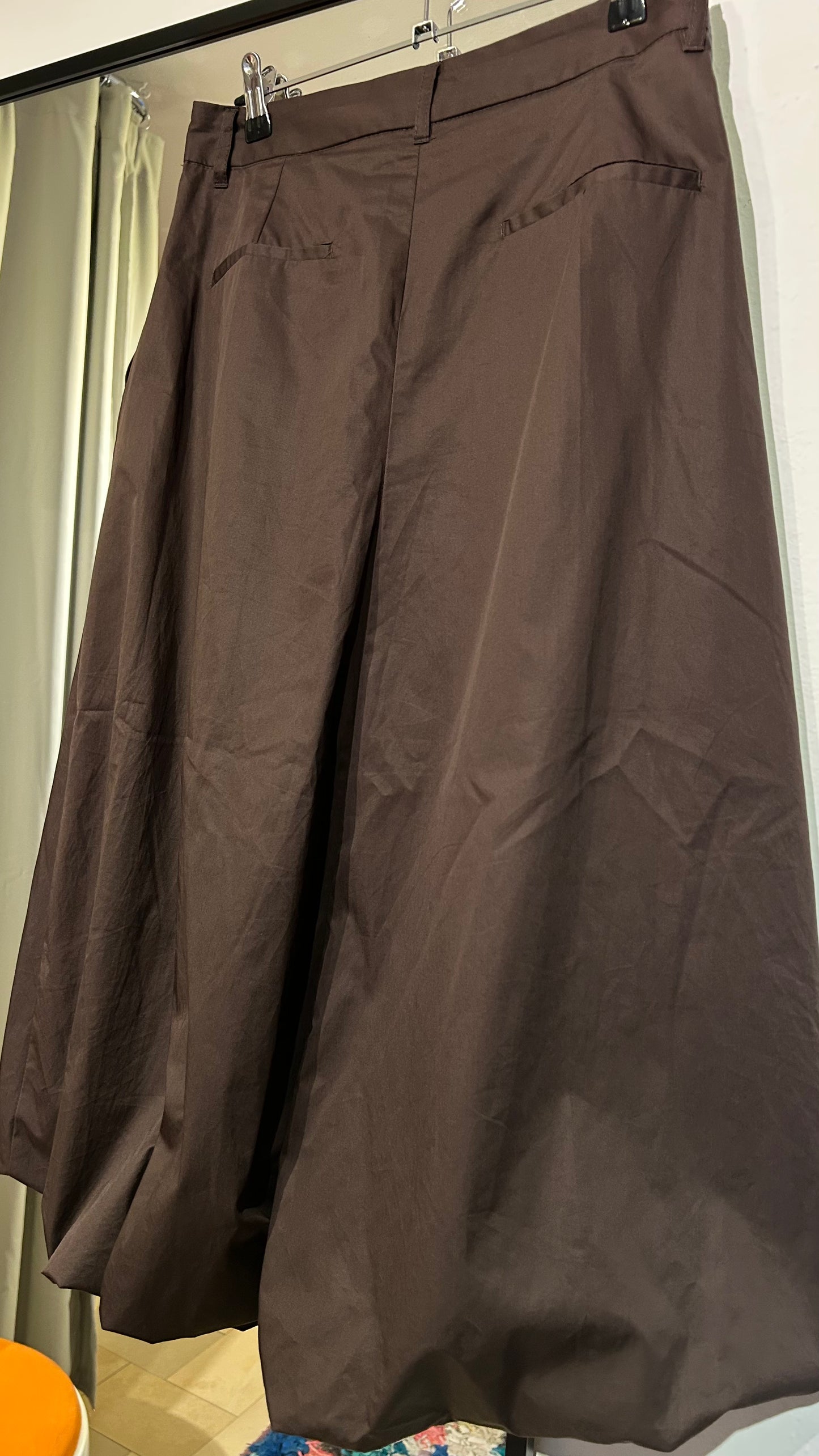 ZARA Taftrock braun Balloon / M