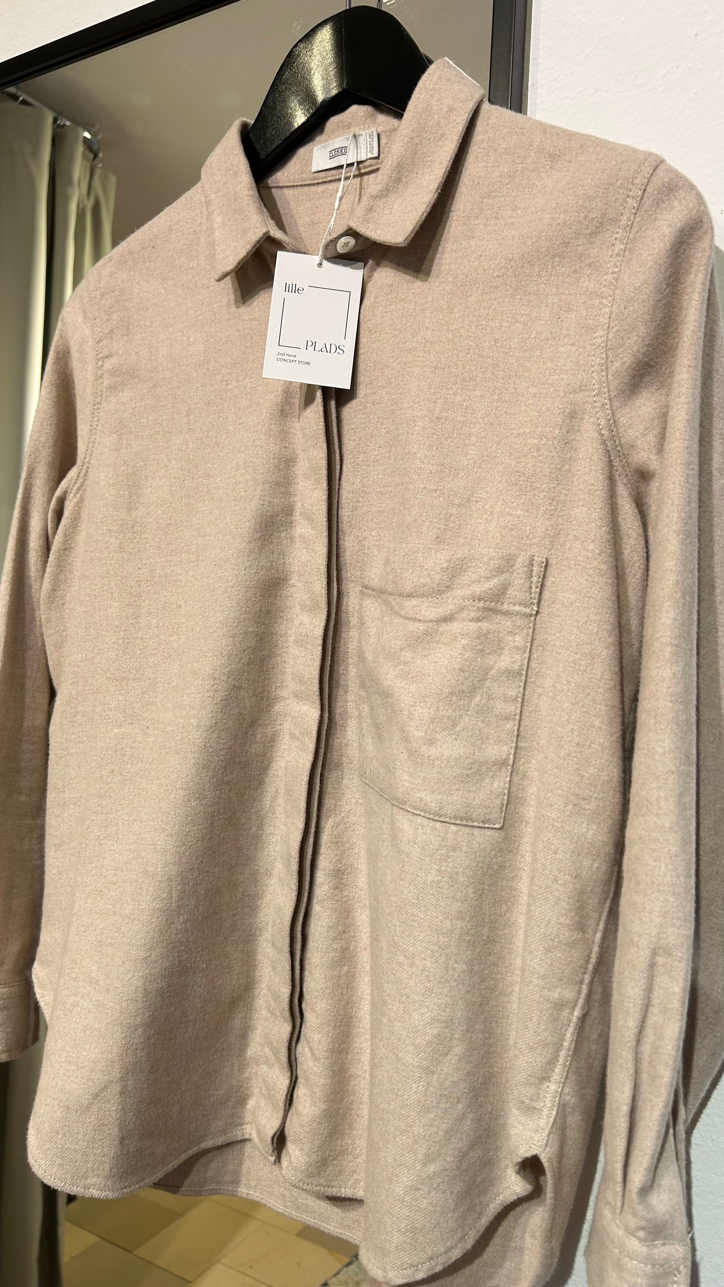 CLOSED Flanellhemd beige / XS