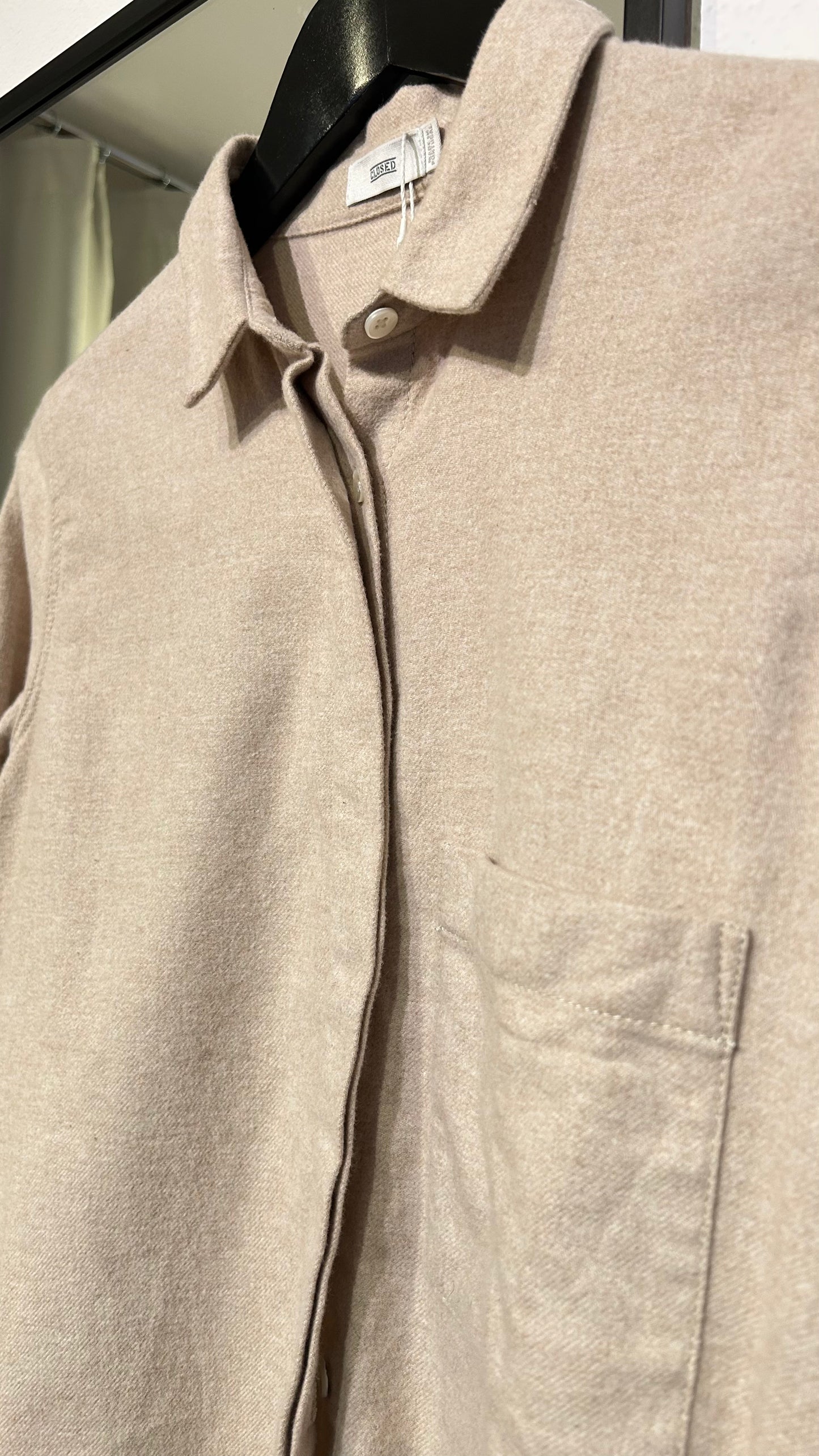 CLOSED Flanellhemd beige / XS