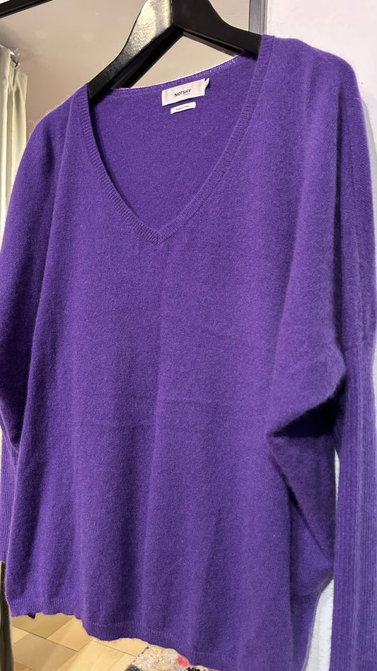 NOT SHY Cashmere Pullover lila / L-XL