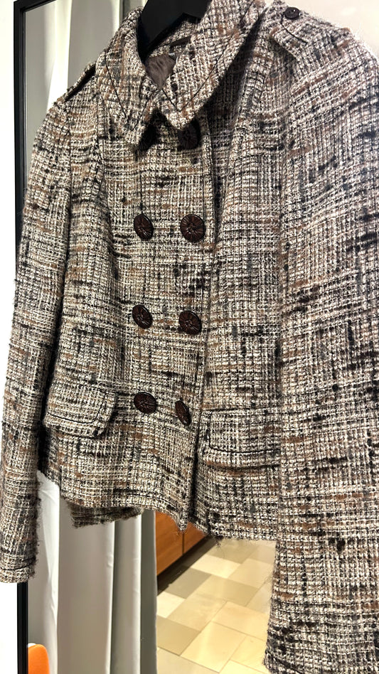 SPORTMAX Jacke braun/beige
