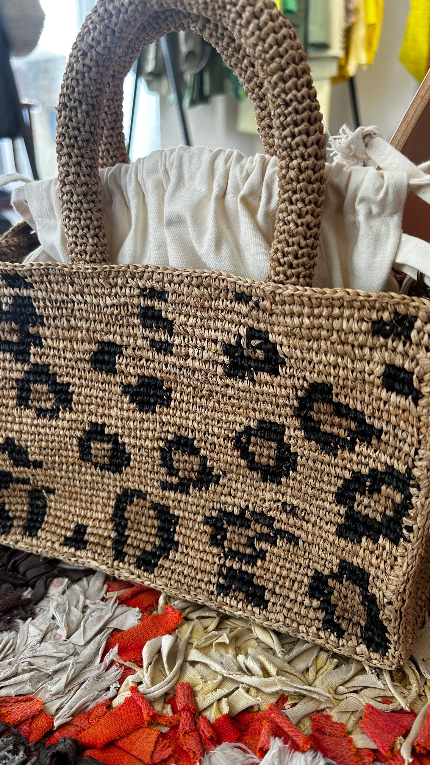 IKIALA Raffia Tasche Leo