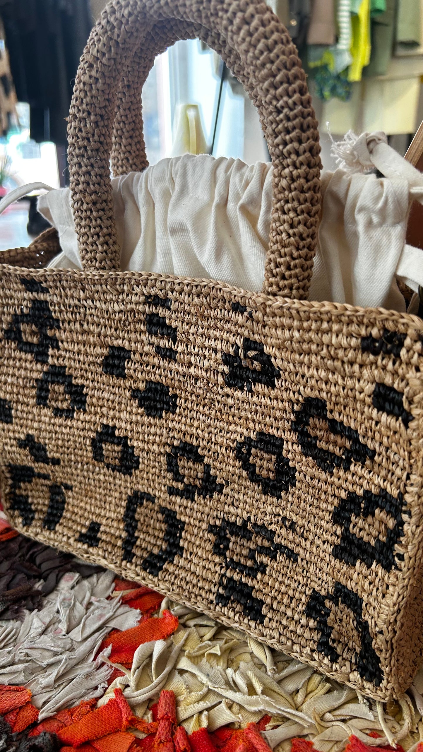 IKIALA Raffia Tasche Leo