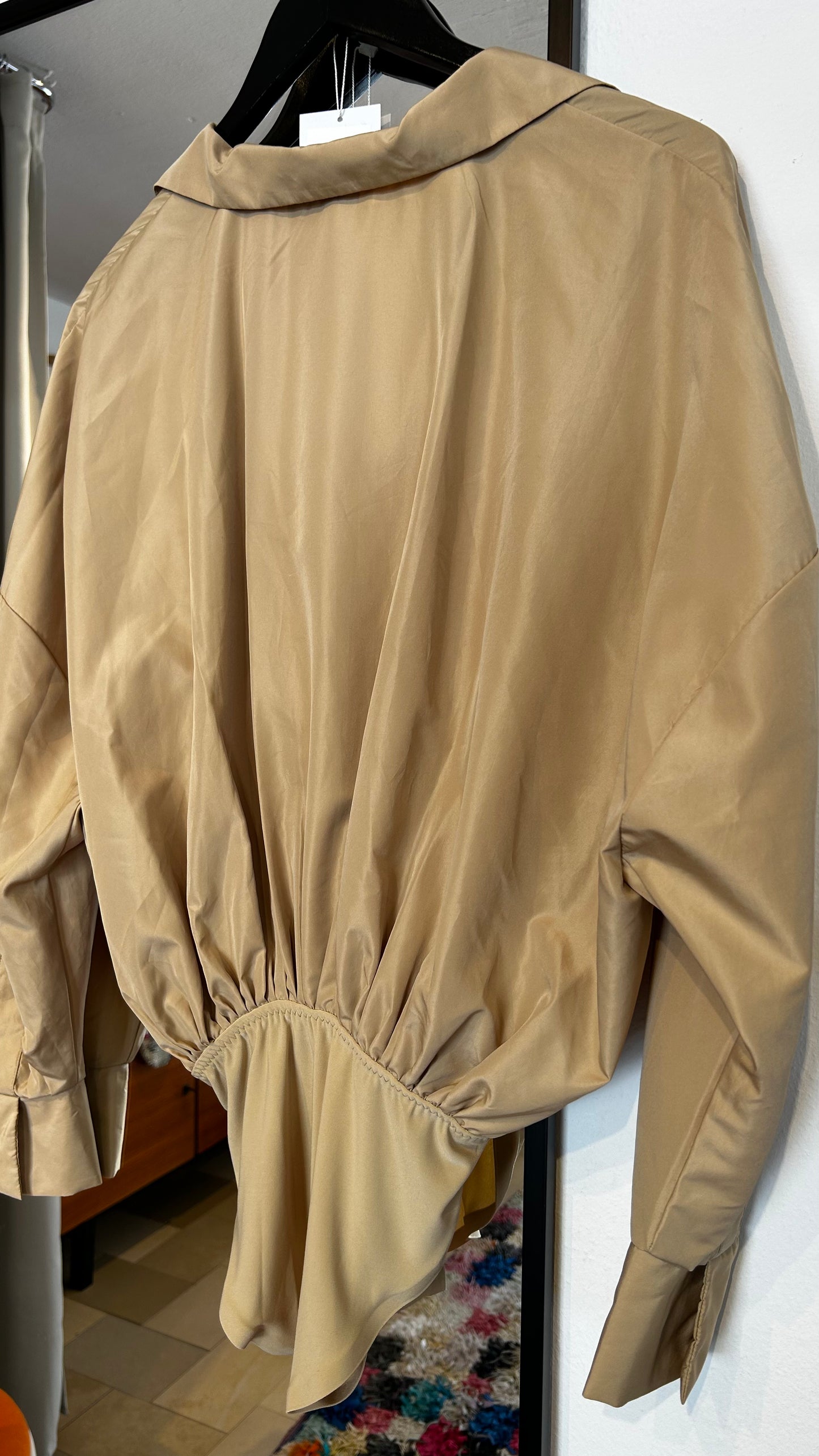 NORMA KAMALI Blusenbody beige / XXS