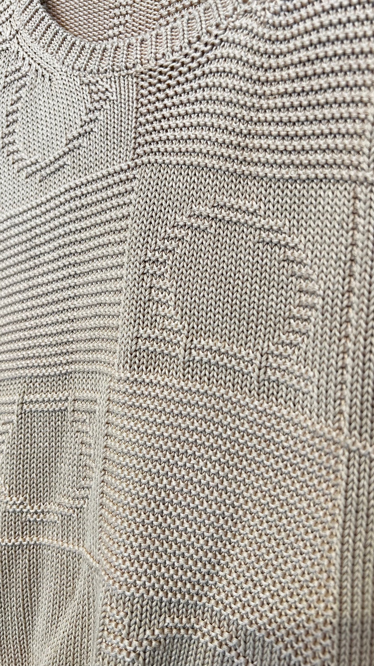 SALVATORE FERRAGAMO Vintage Stricktop beige / S