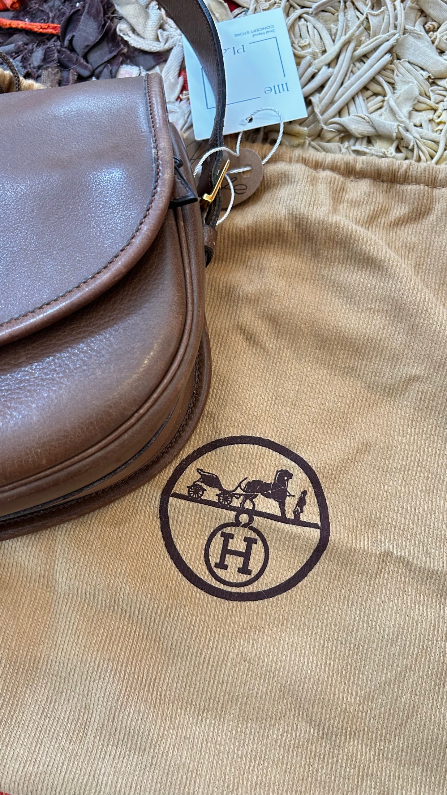 HERMES Vintage Schultertasche "Balle de Golf" 1976