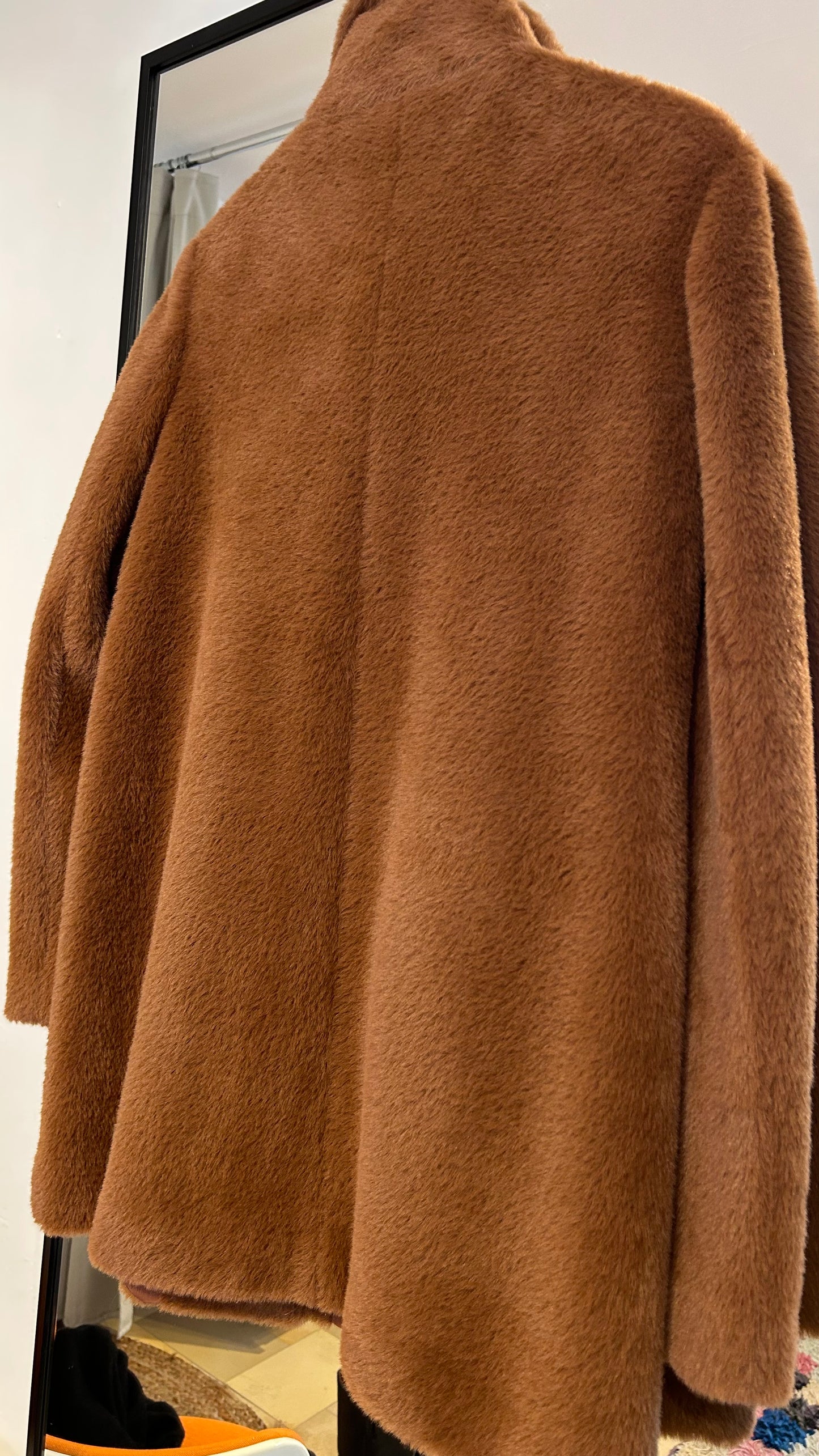 COMMA Fellmantel Fake Fur braun