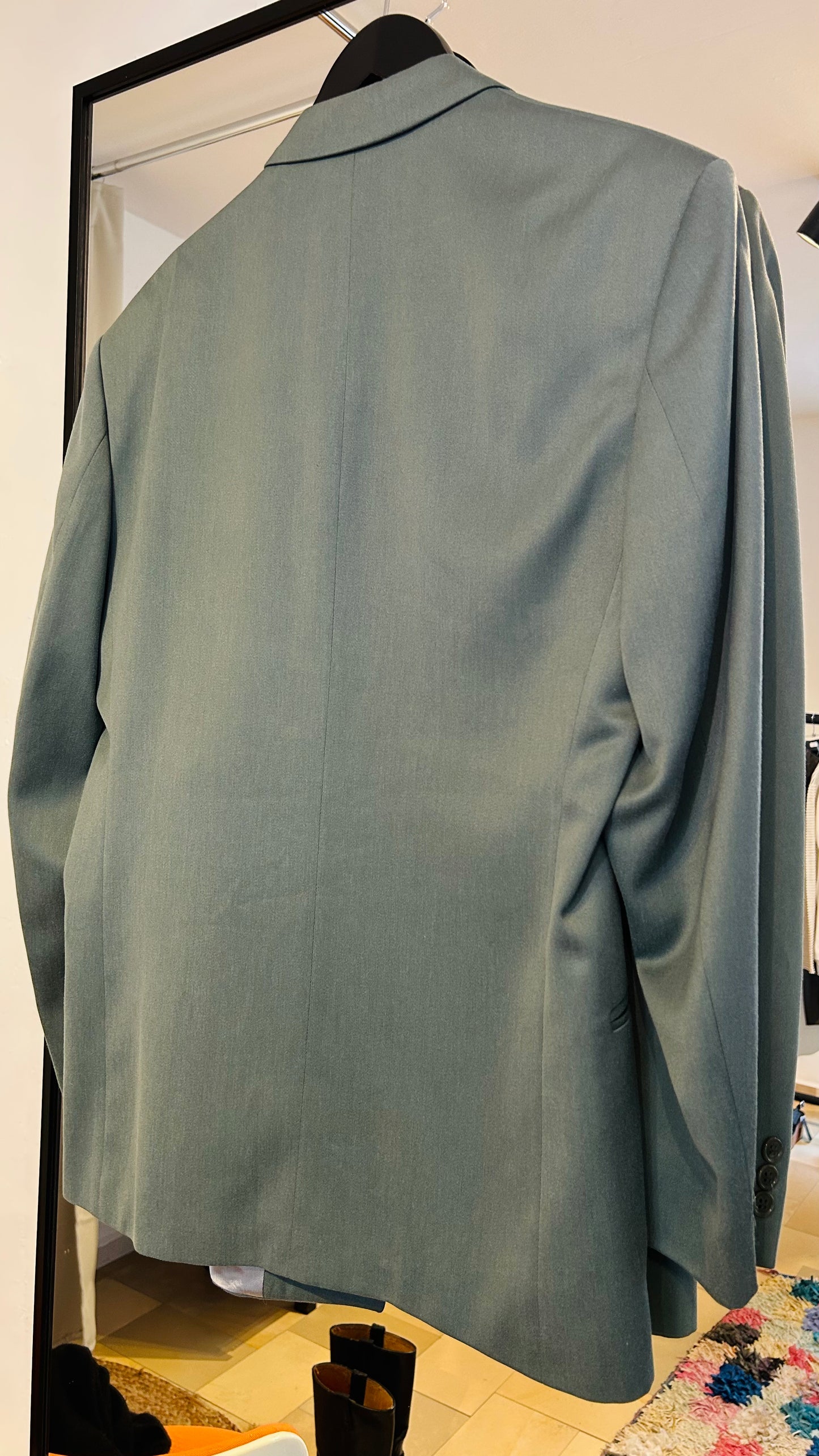 VINTAGE Blazer salbeigrün