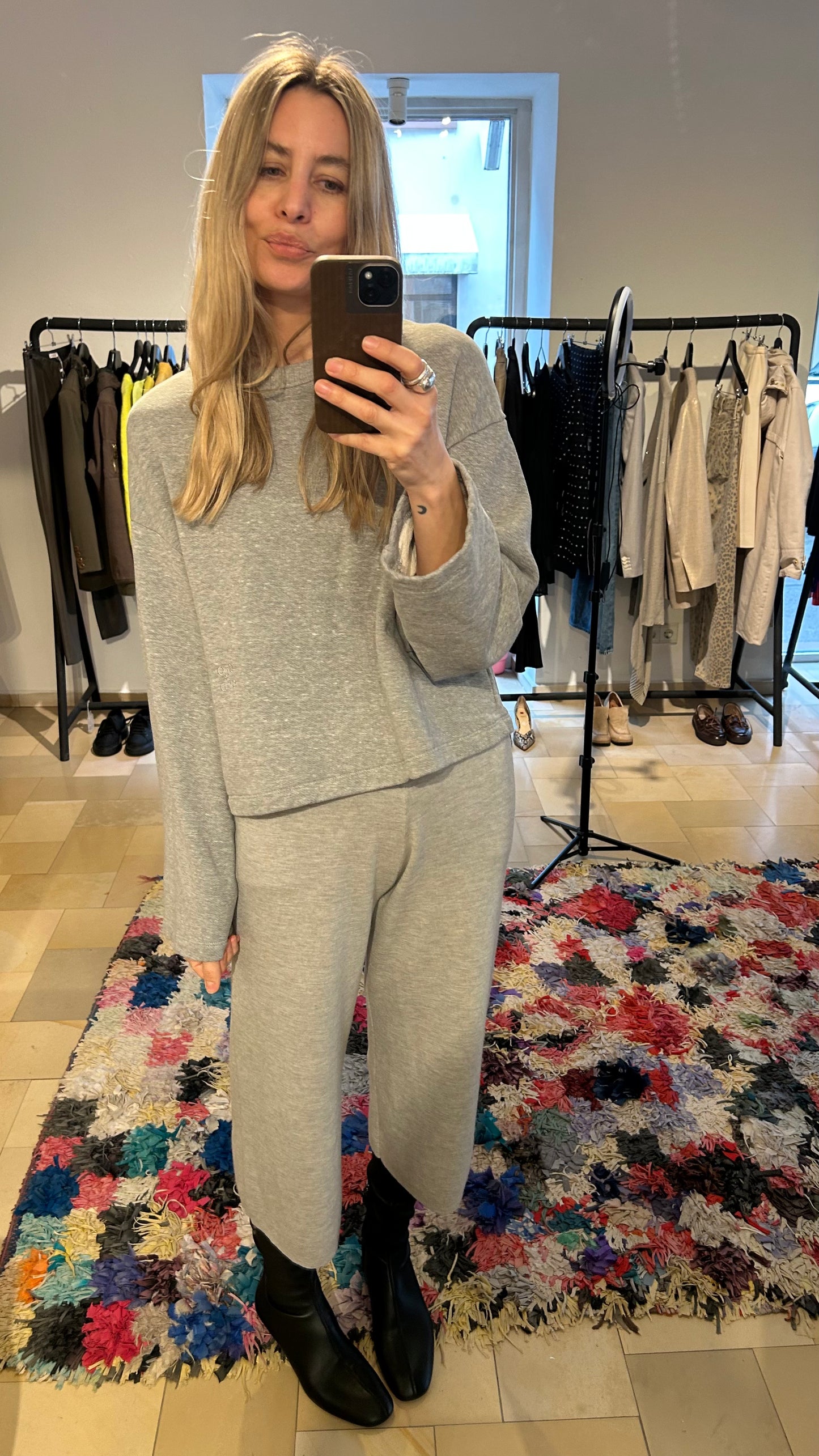 ALLUDE Strick-Culotte grau / S