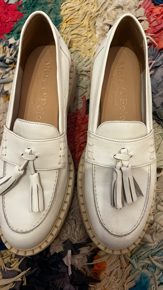 MARC O'POLO Chunky Loafer weiß / 39