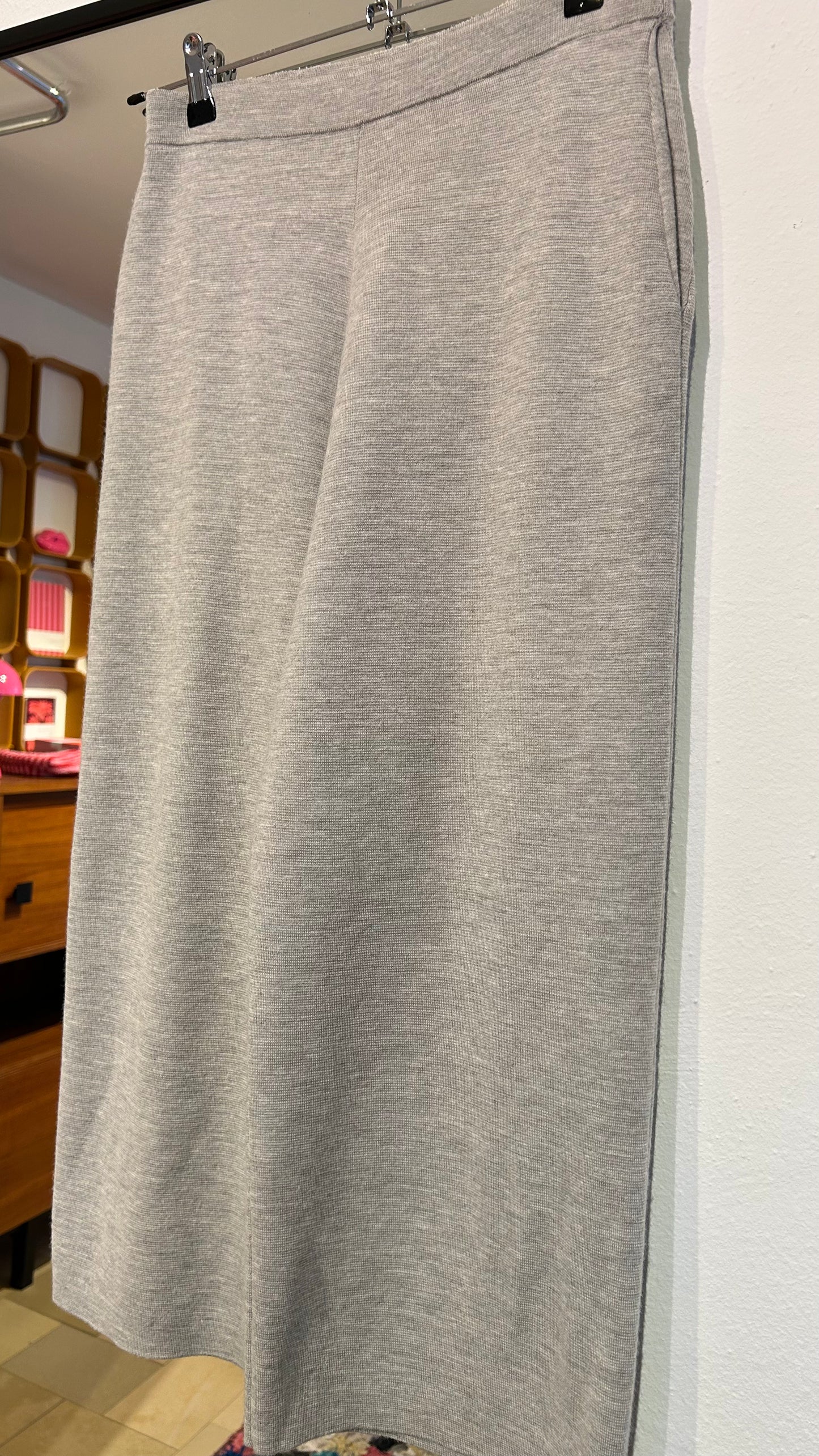 ALLUDE Strick-Culotte grau / S