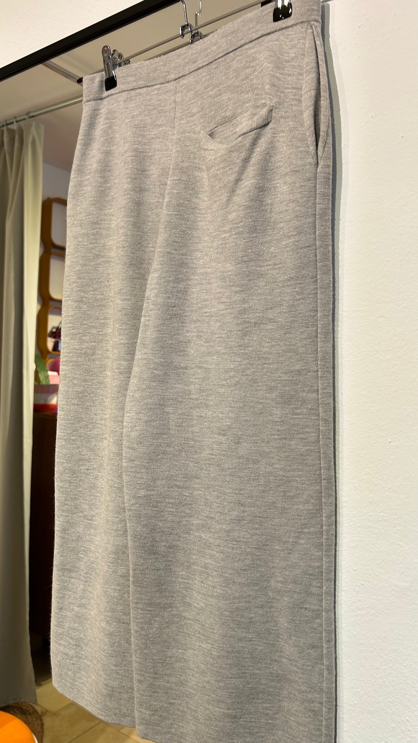 ALLUDE Strick-Culotte grau / S