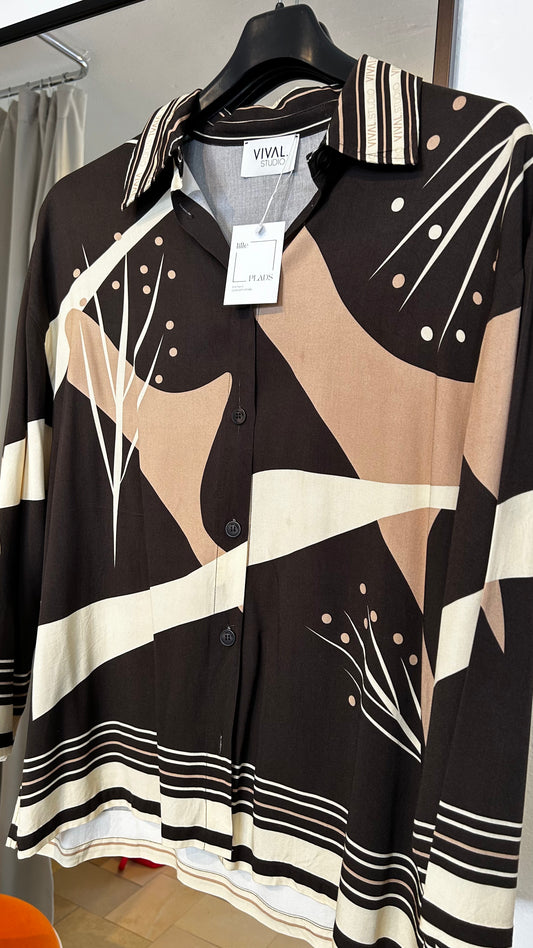 VIVAL STUDIO Bluse "Pina" braun / M