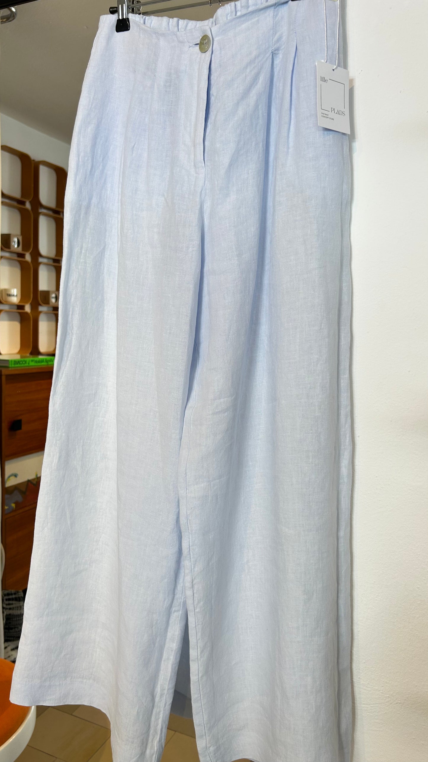 HENRY CHRIST Leinenhose hellblau / S