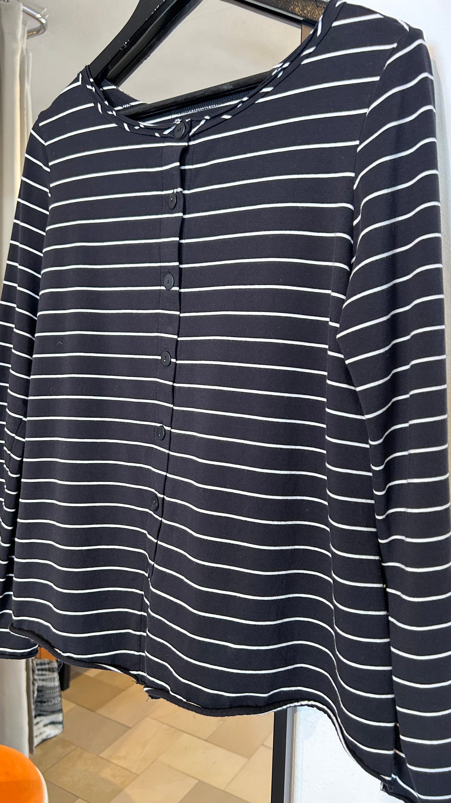PLÜ Longsleeve black Stripes / S