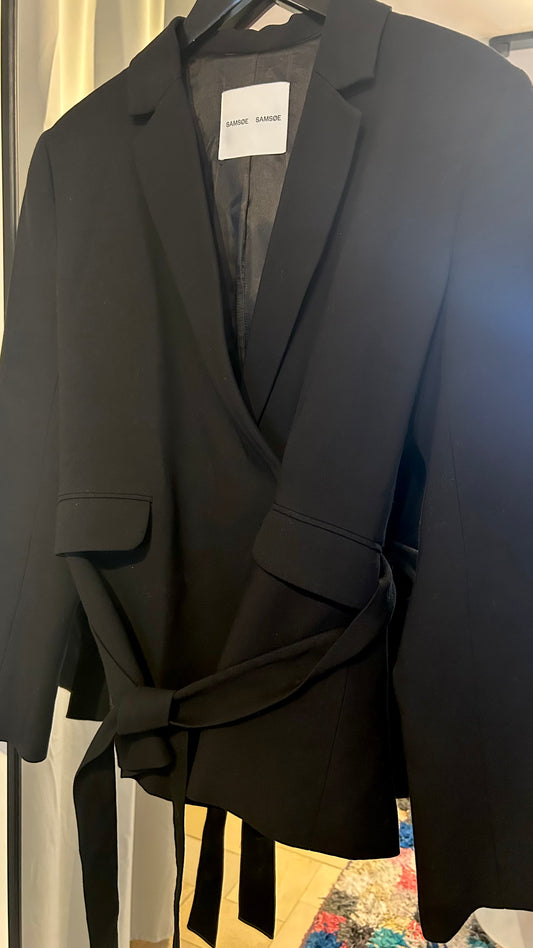 SAMSOE SAMSOE Blazer Bindegürtel schw. / M
