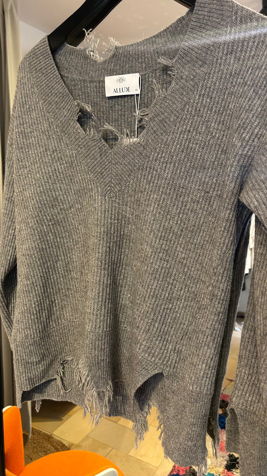 ALLUDE Pullover grau / XS