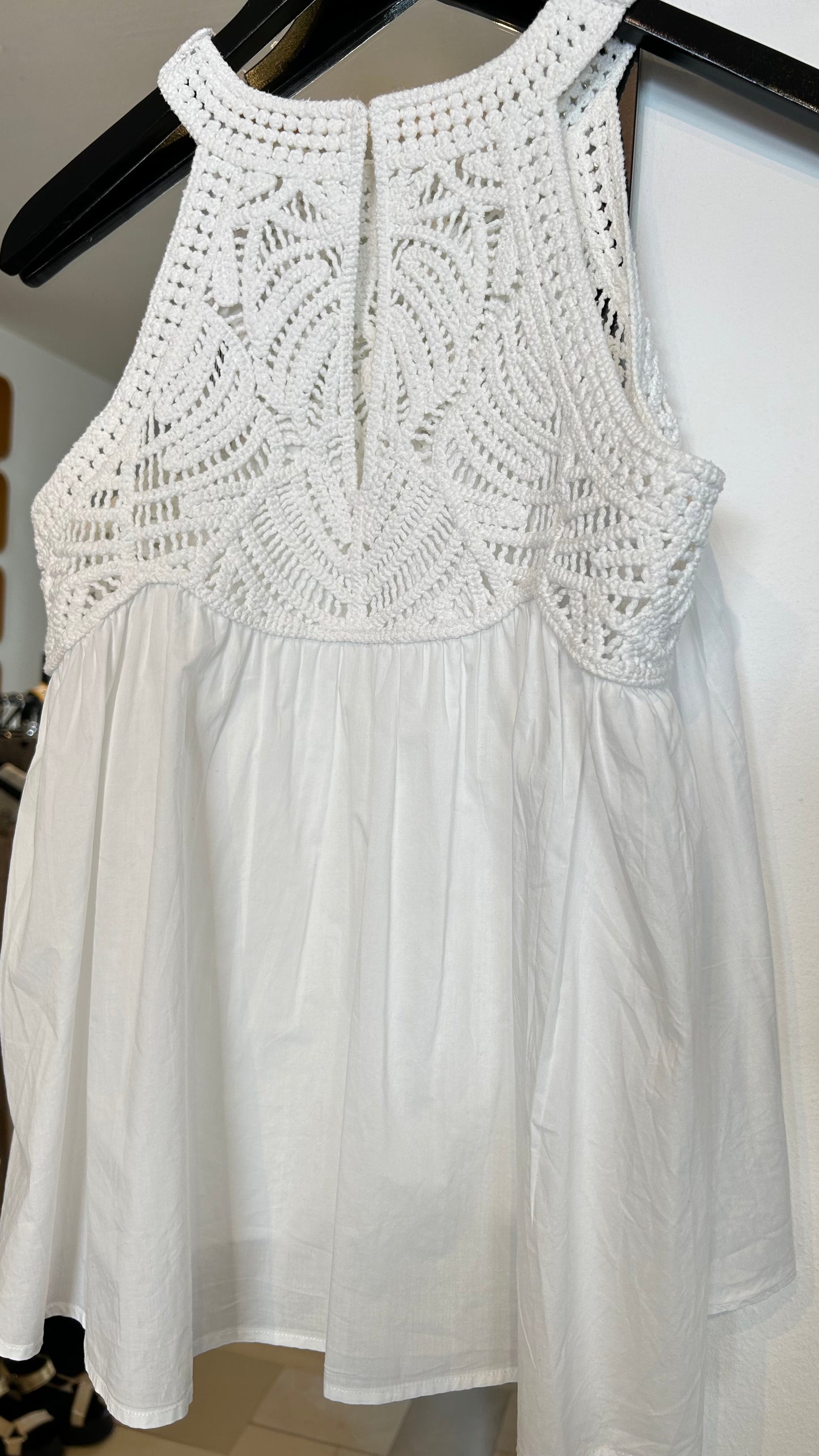 MAJE Top Crochet weiß / S