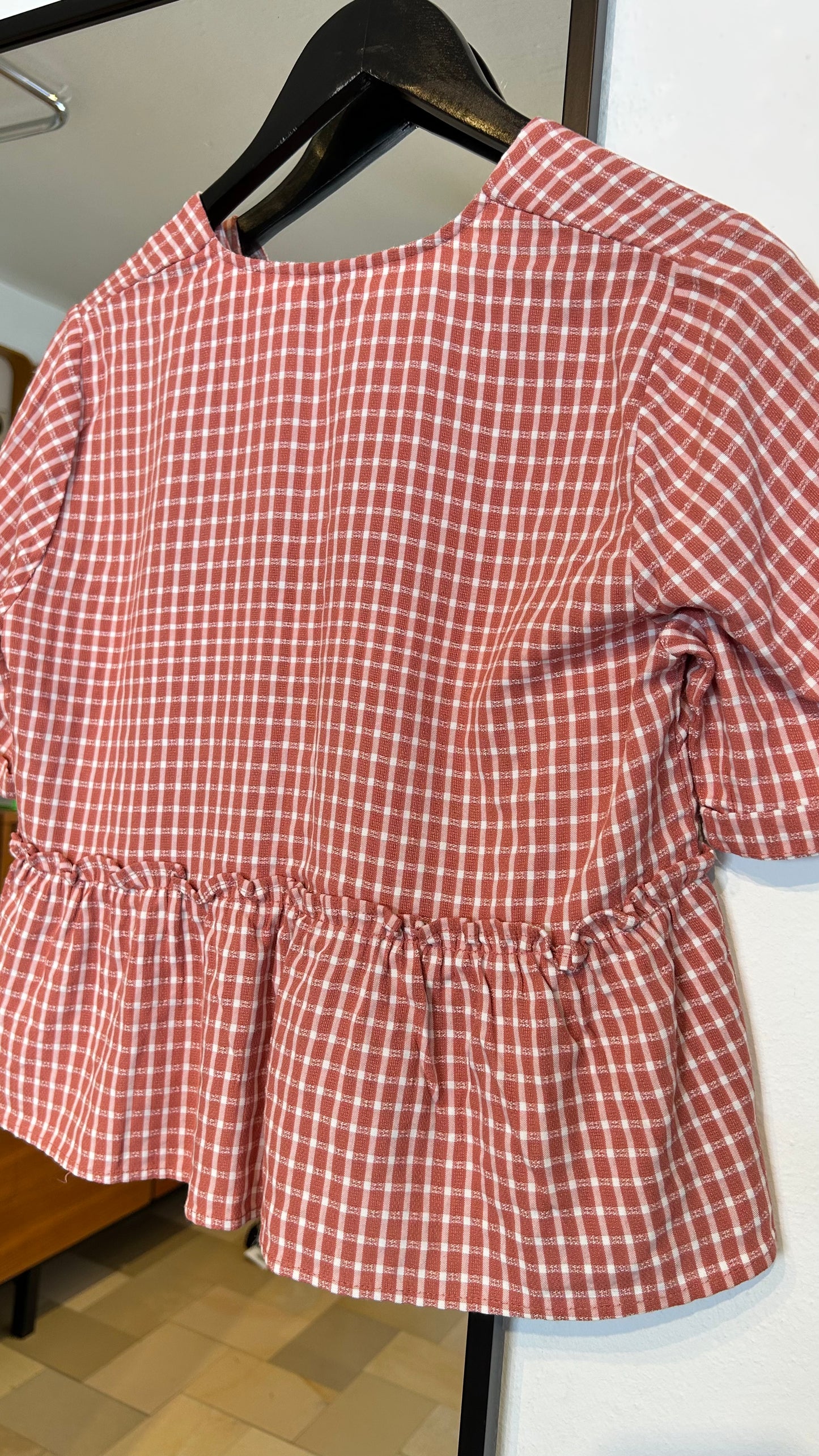KARL MARC JOHN Bluse altrosa kariert / M