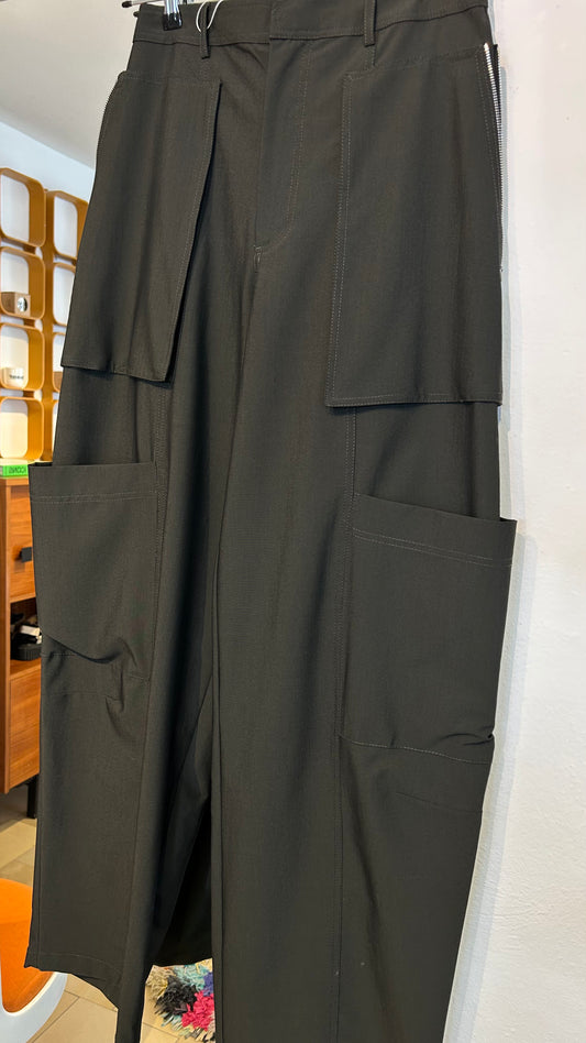 ZARA Cargo Hose Barrel schwarz / M