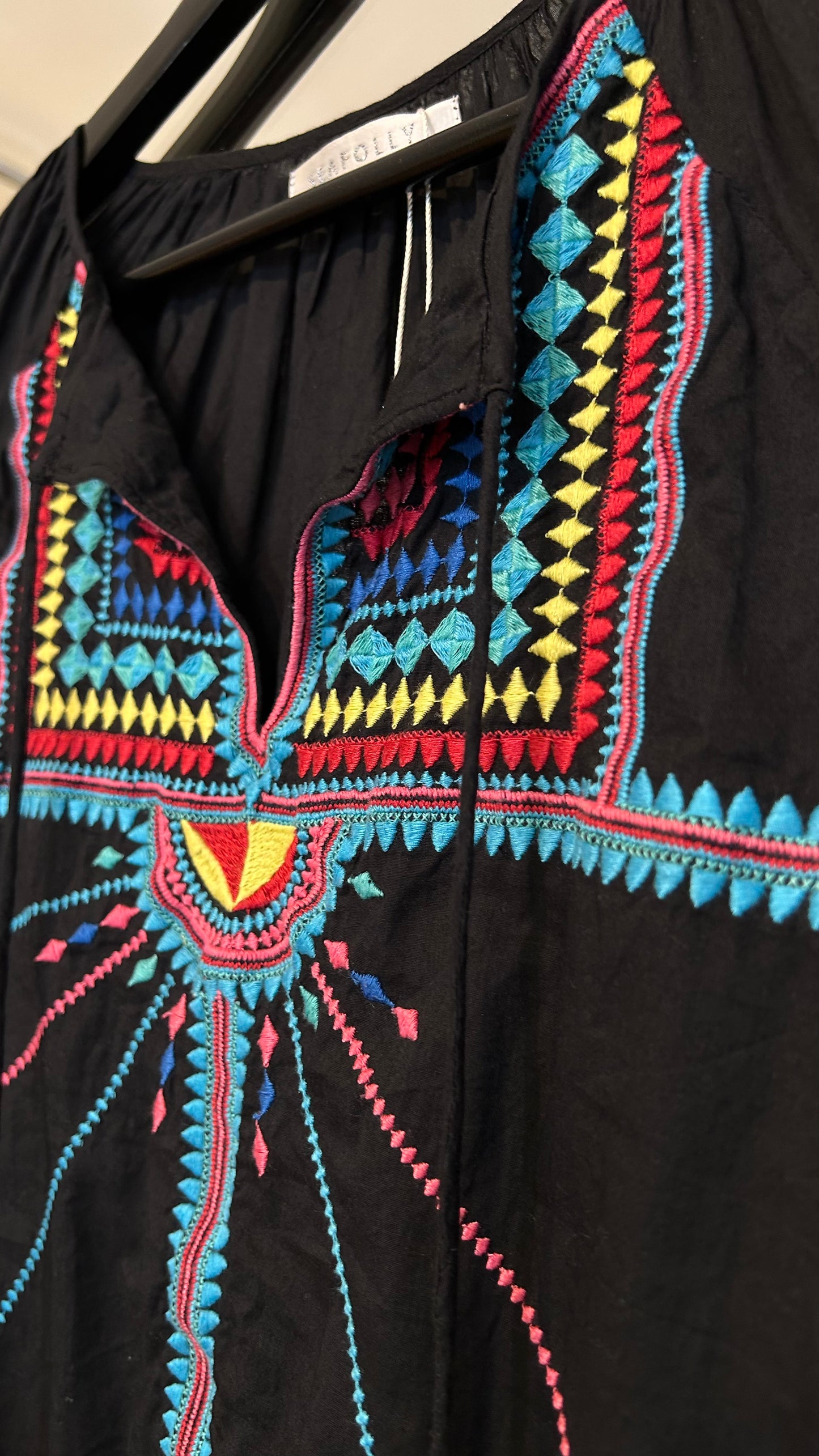 SEAFOLLY Tunika-Bluse schwarz multicolor / S