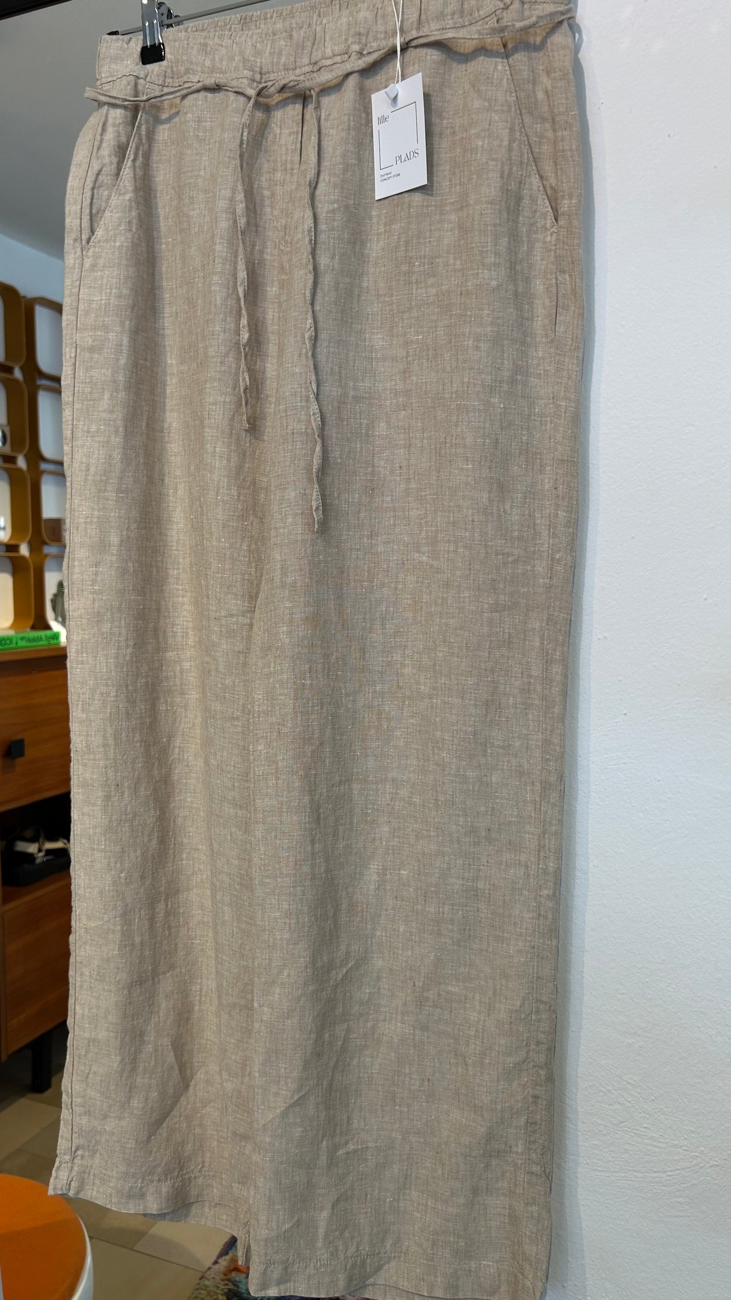 MAC Leinenhose greige / M