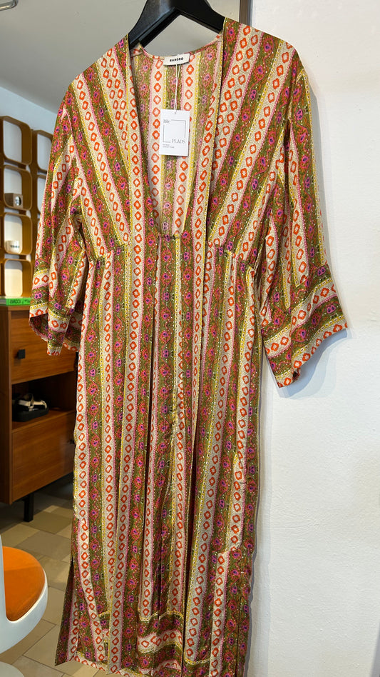 SANDRO Seidenkleid multicolor / XS