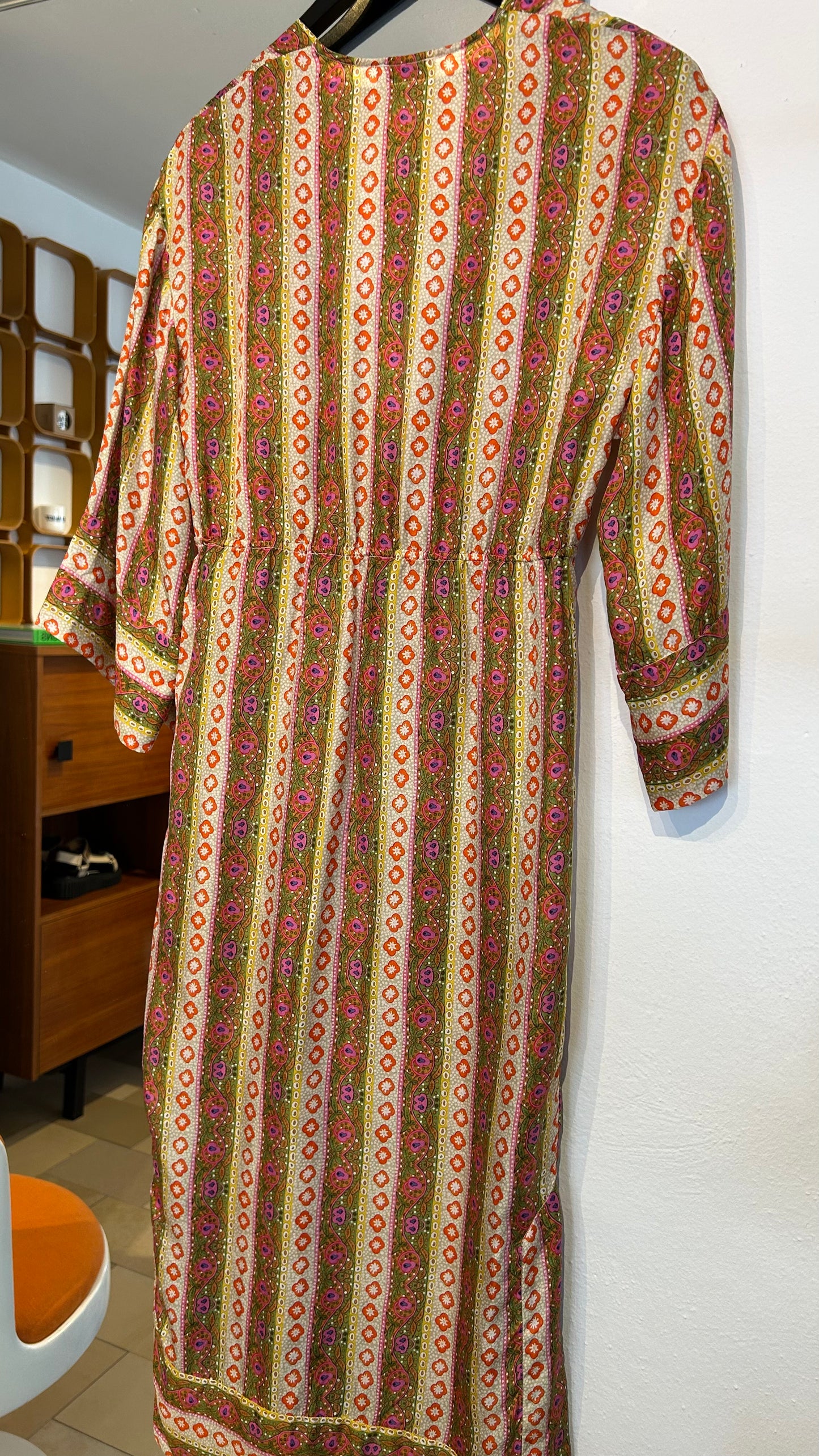 SANDRO Seidenkleid multicolor / XS