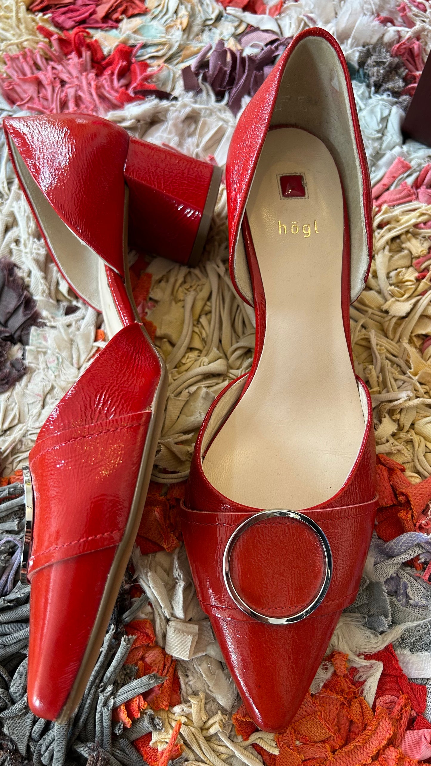 HÖGL Pumps Blockabsatz rot / 39