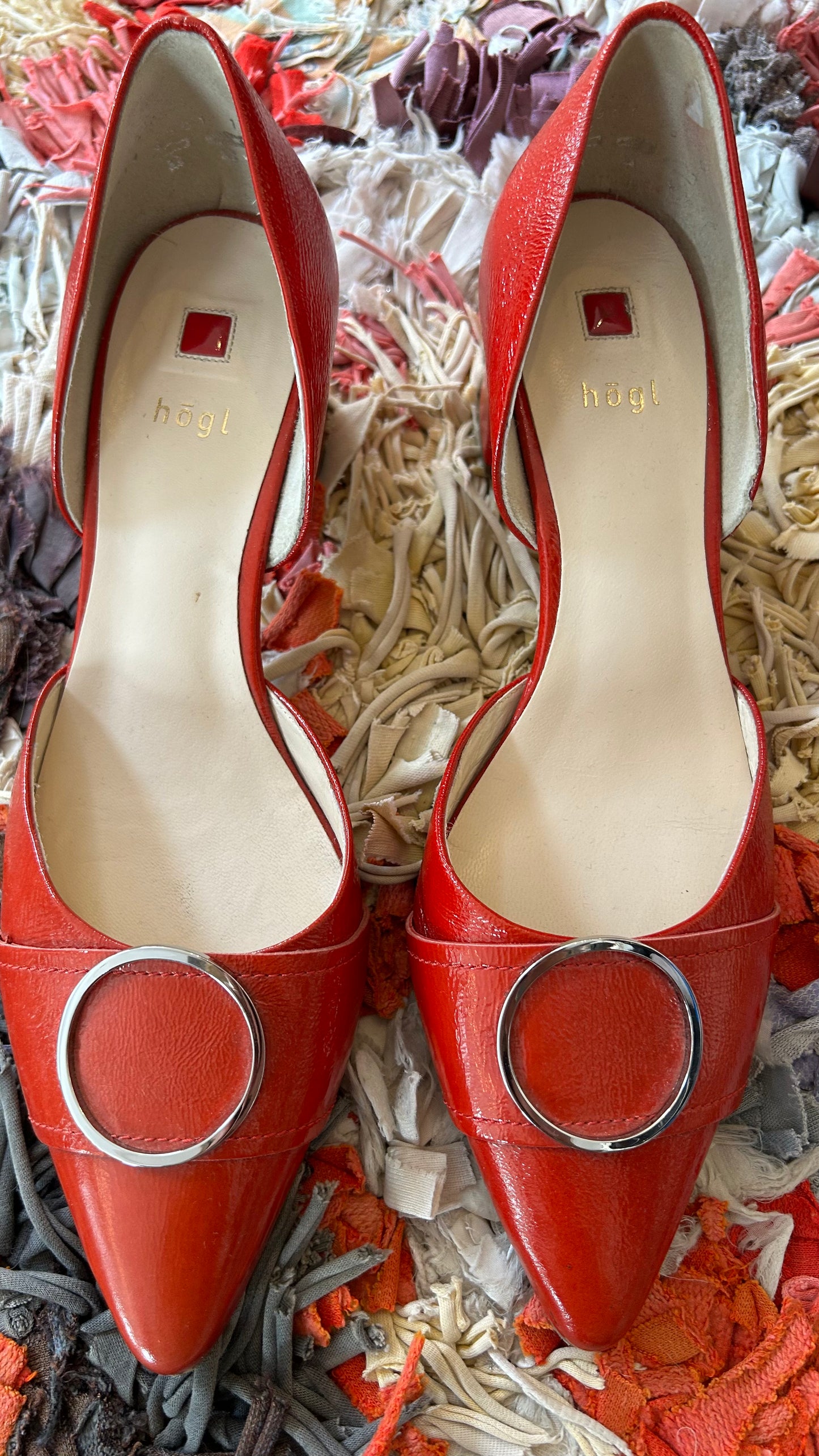 HÖGL Pumps Blockabsatz rot / 39
