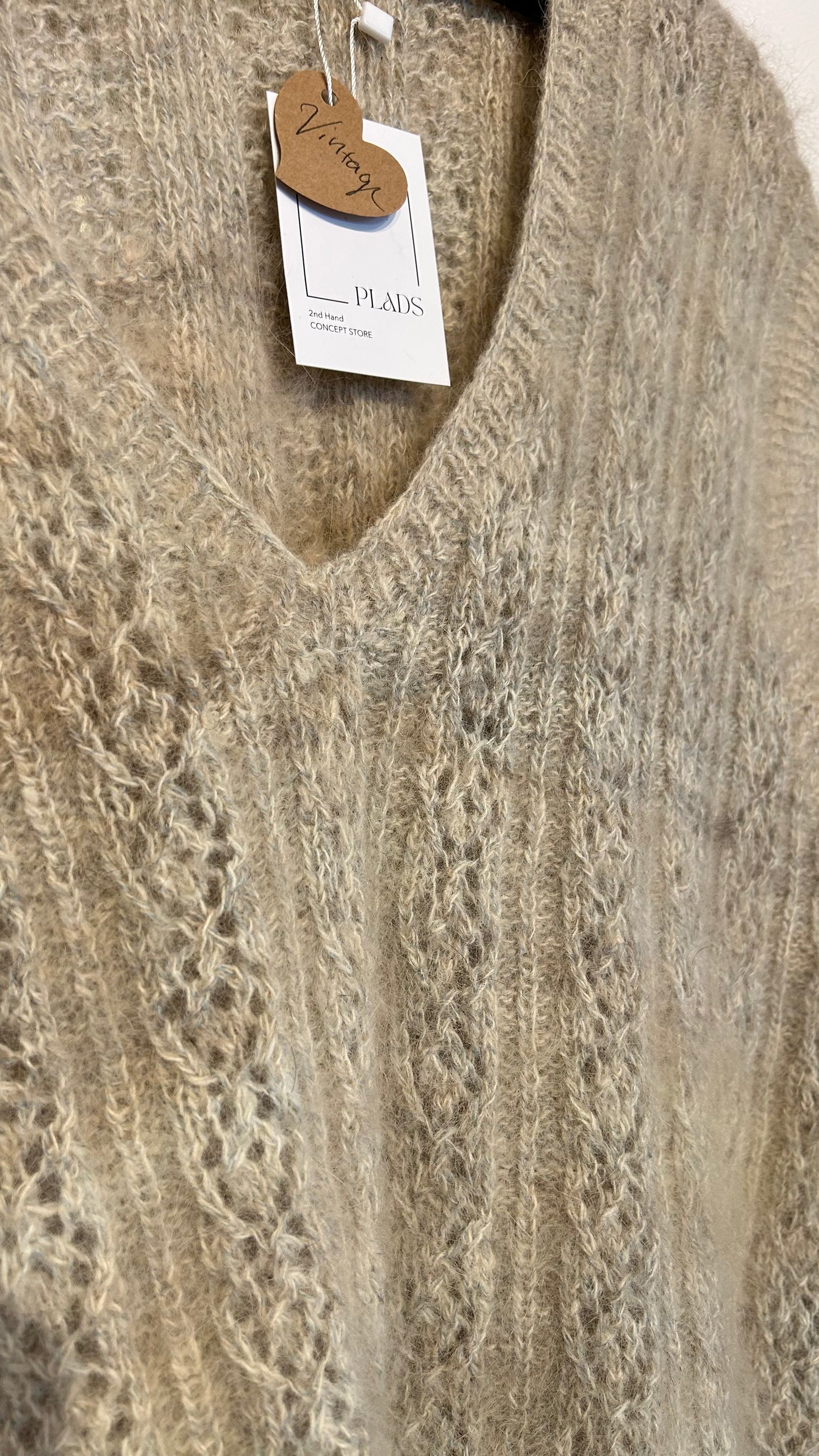 VINTAGE Handmade Pullunder beige / XL