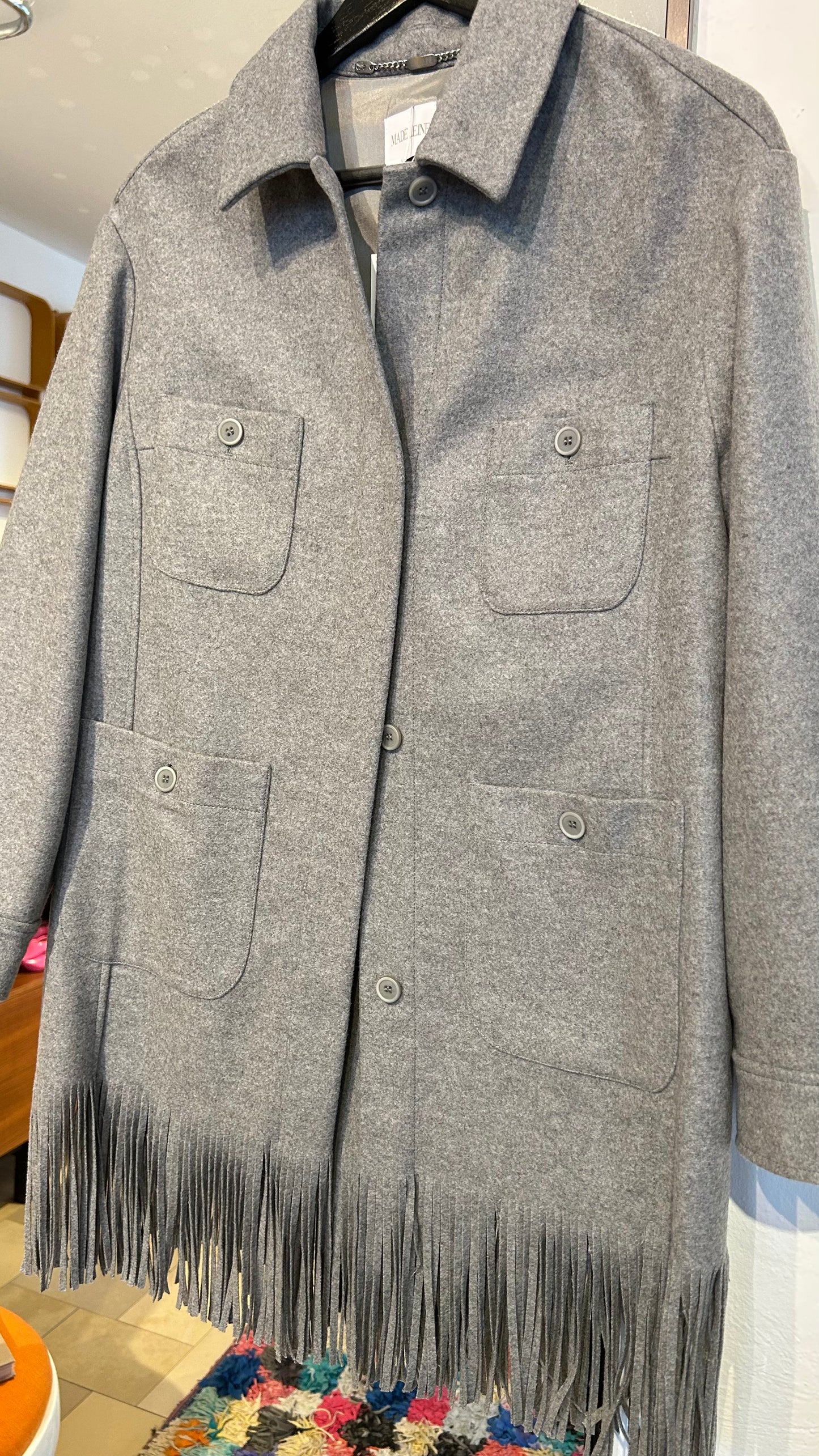 MADELEINE Shacket grau / 36