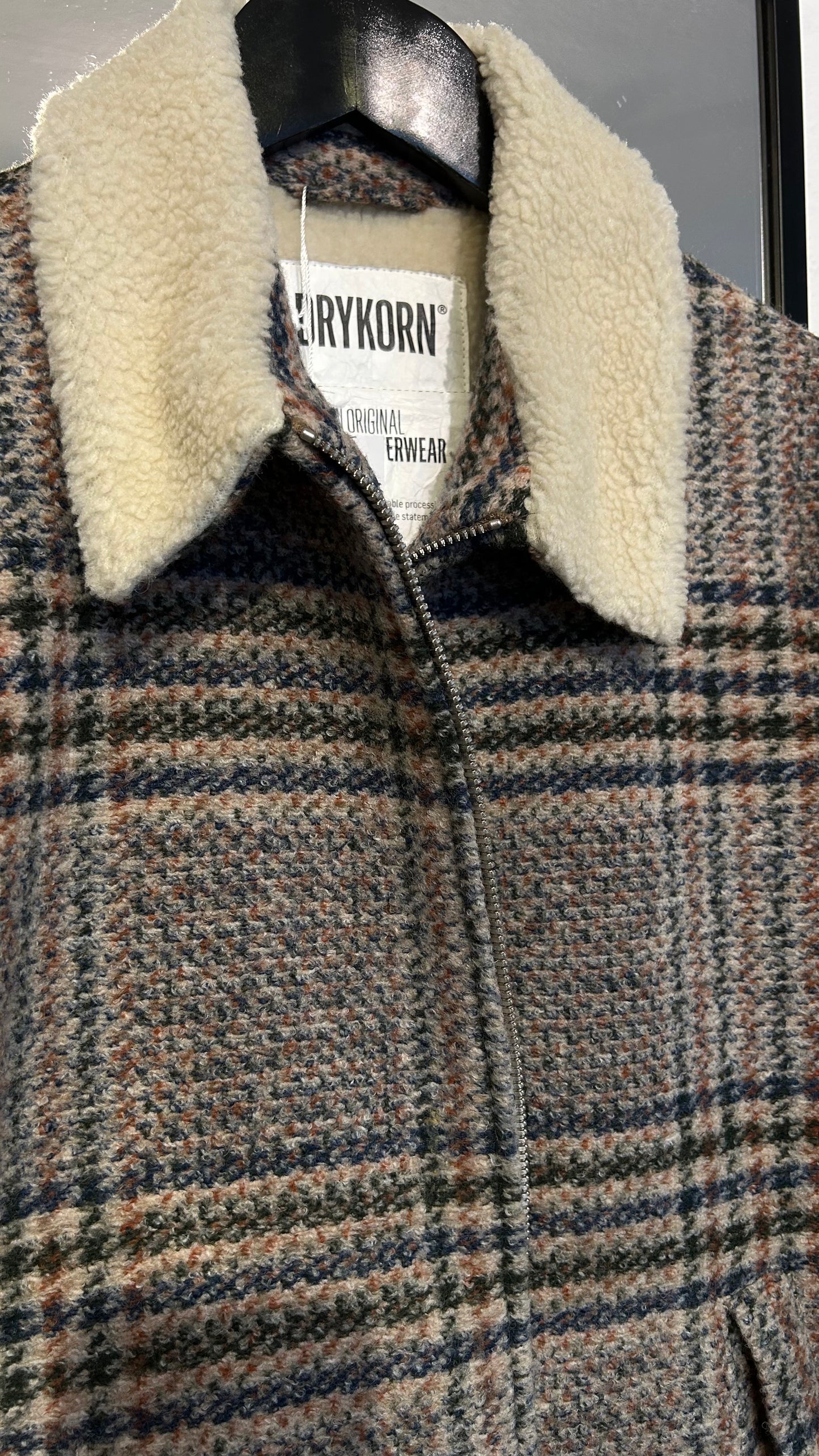 DRYKORN Wolljacke Karo / M-L