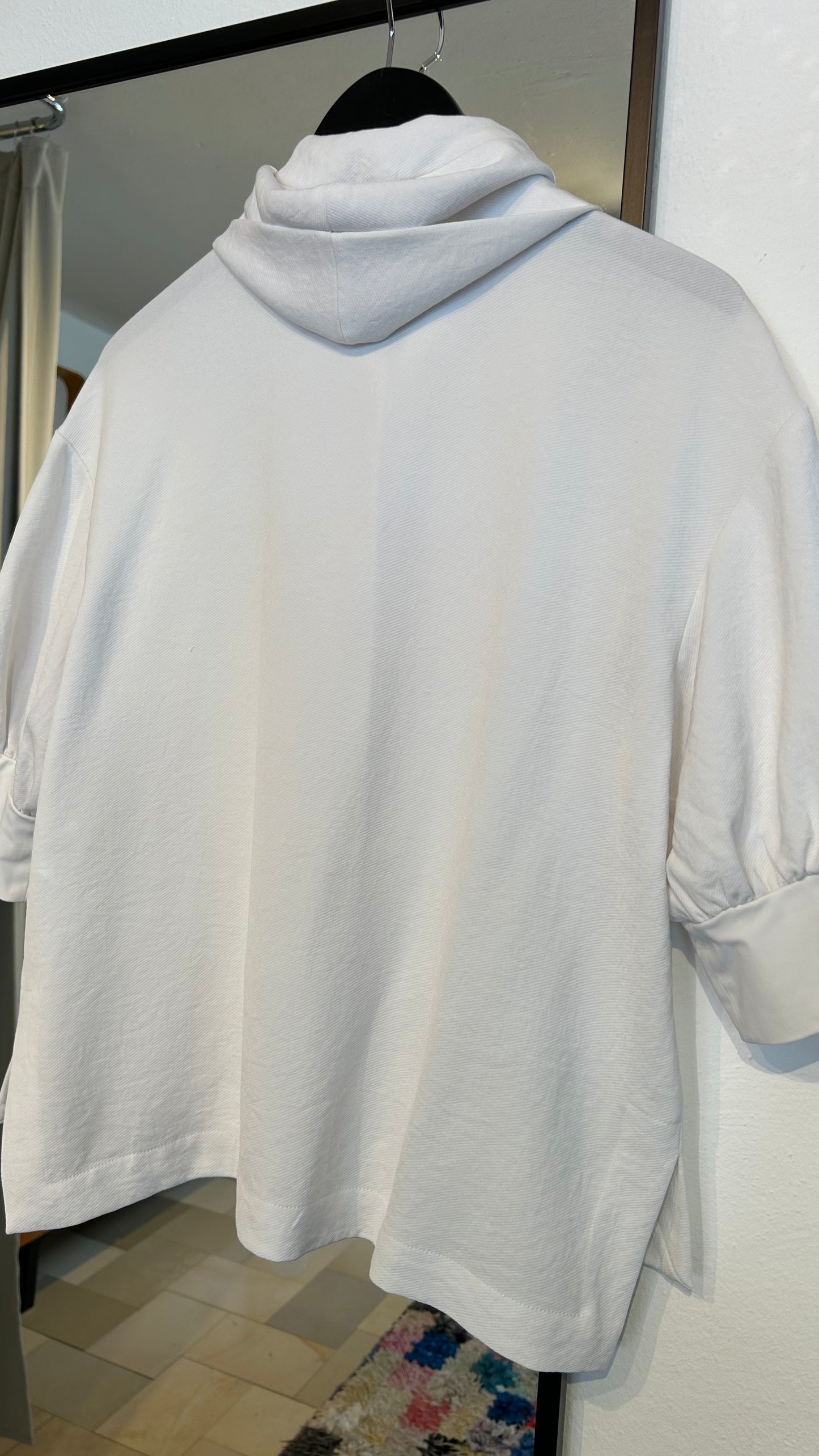 ANIA SCHIERHOLT Sweatjacke kurzarm weiß / 36