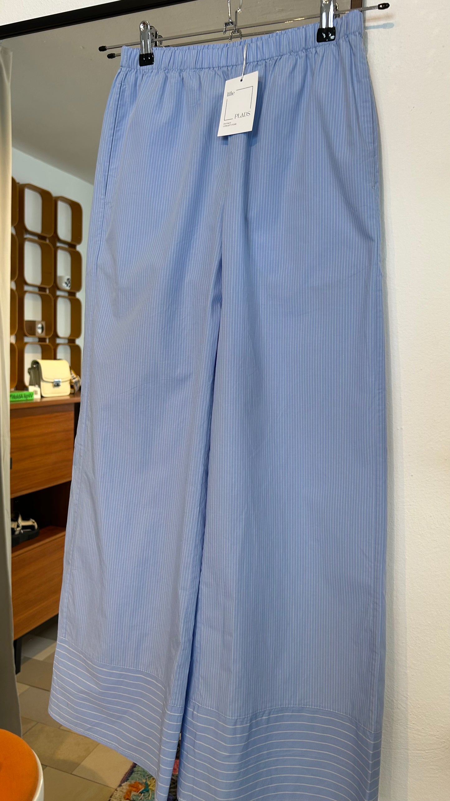 BY MALENE BIRGER Hose Cotton blue/wht / 34