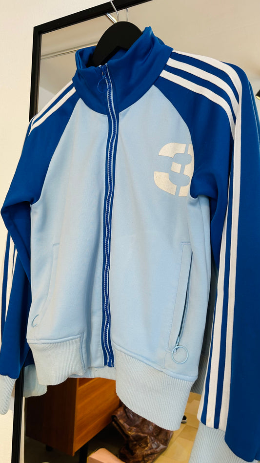 ADIDAS Vintage Trainingsjacke hellblau