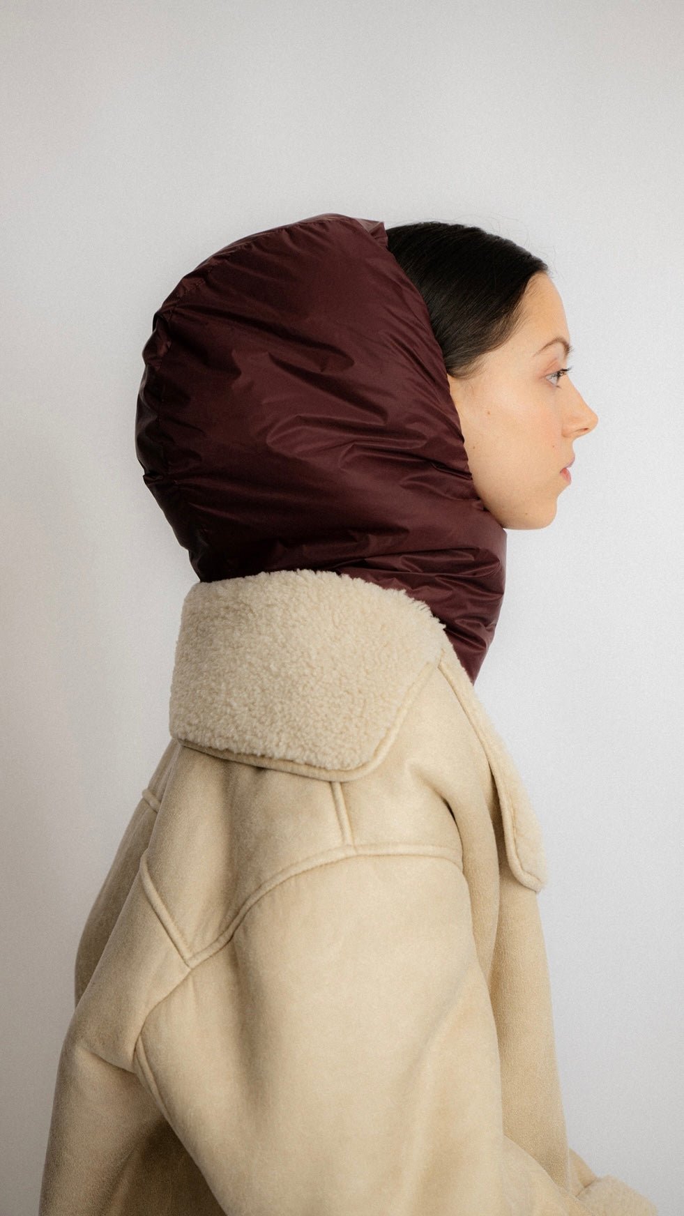 ABSTRACT Balaclava braun - lille.PLADS