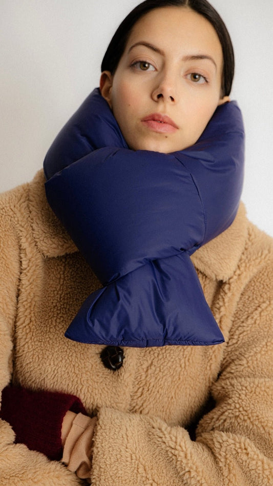 ABSTRACT Mini Schal blau - lille.PLADS