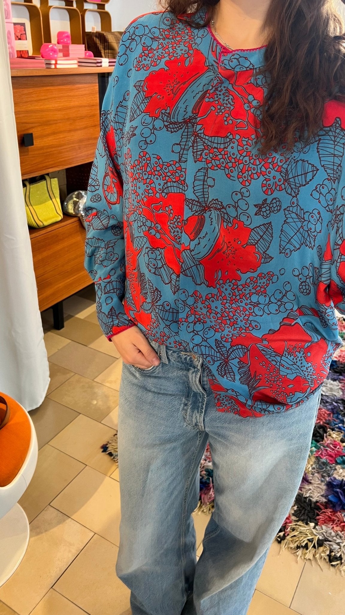 AN AN LONDREE Seidenbluse / 36 - lille.PLADS